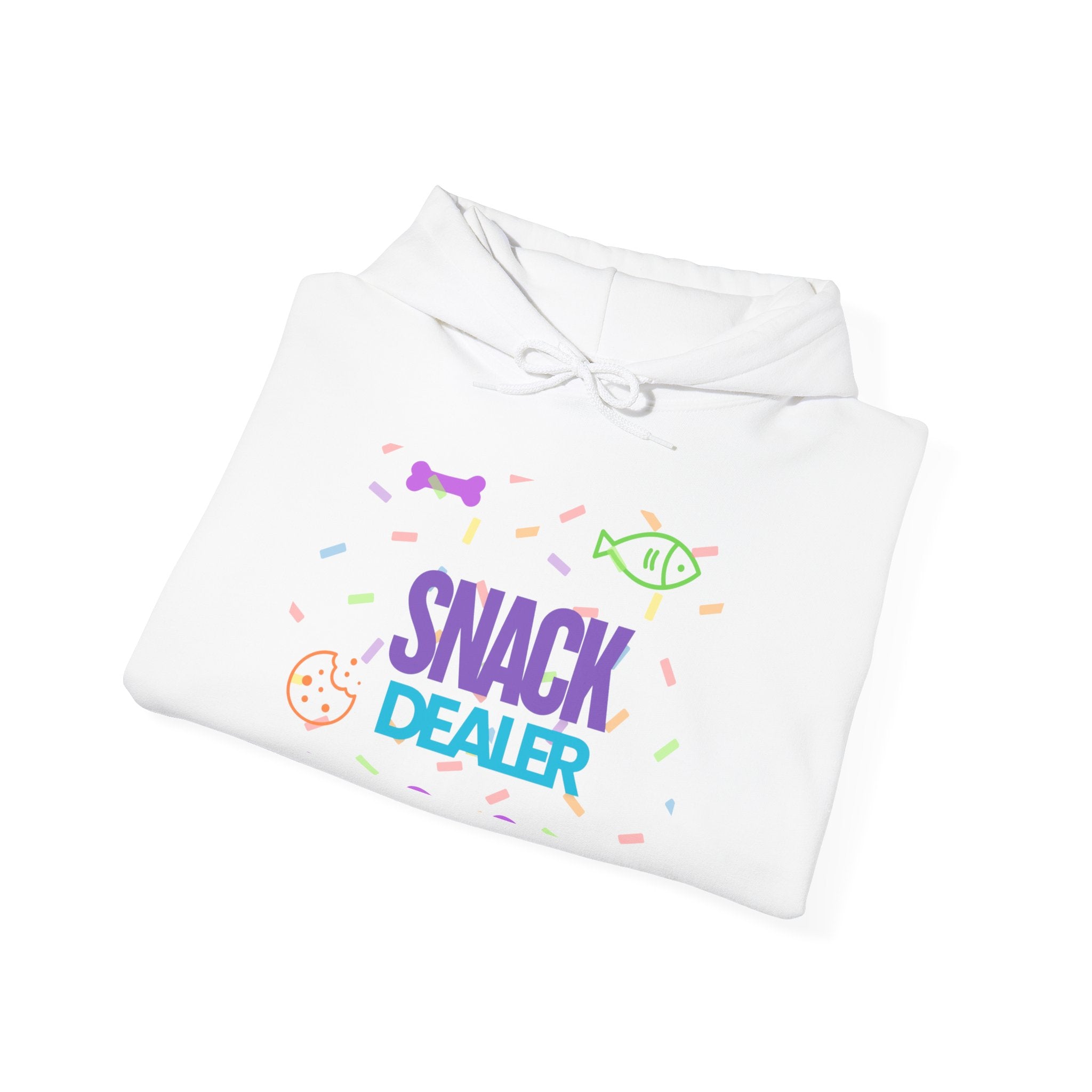 Snack Dealer Hoodie - Unisex Heavy Blend™ Sweatshirt with Dog Bandana Design