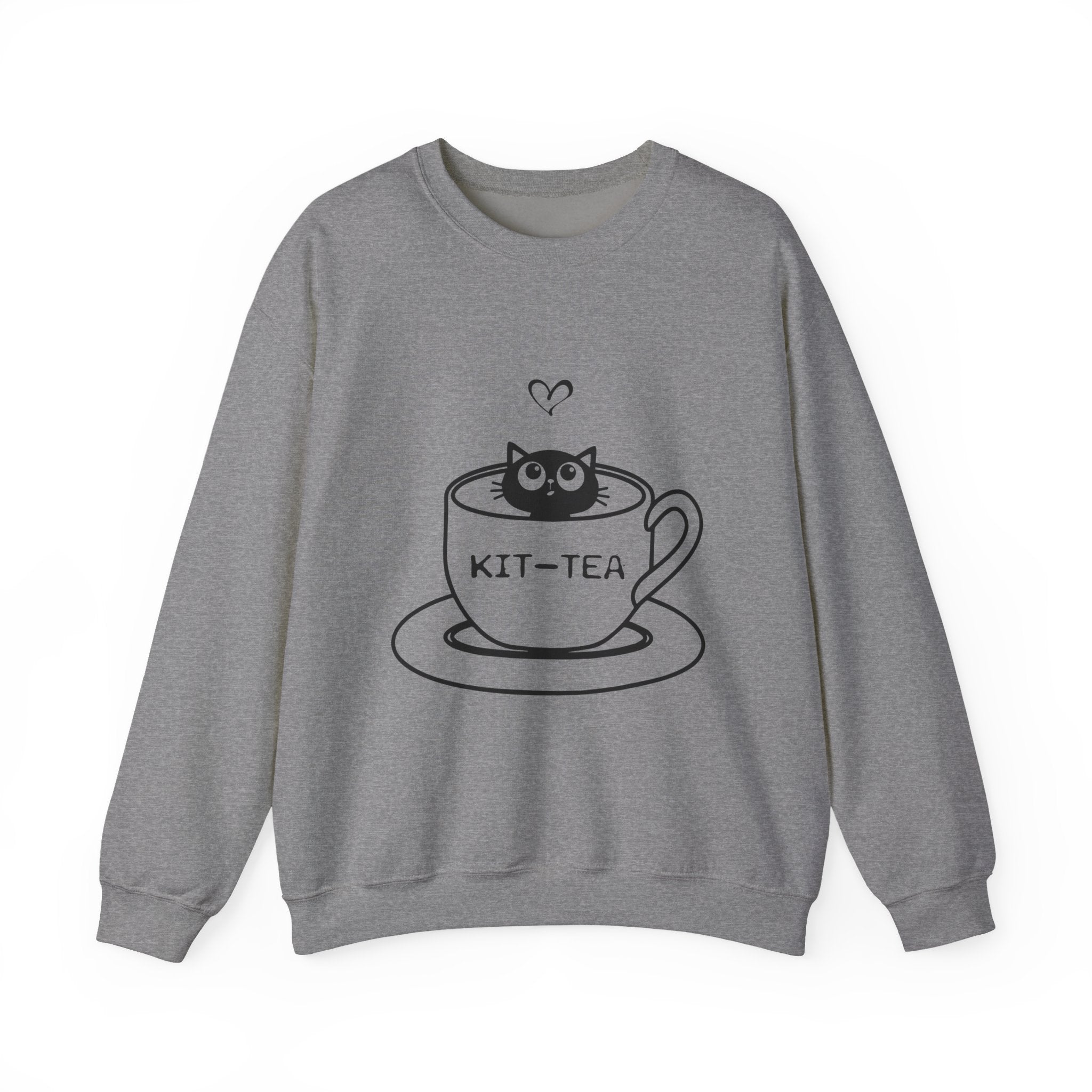Cat Quote Sweatshirt - Kit-Tea -  Heavy Blend Crewneck