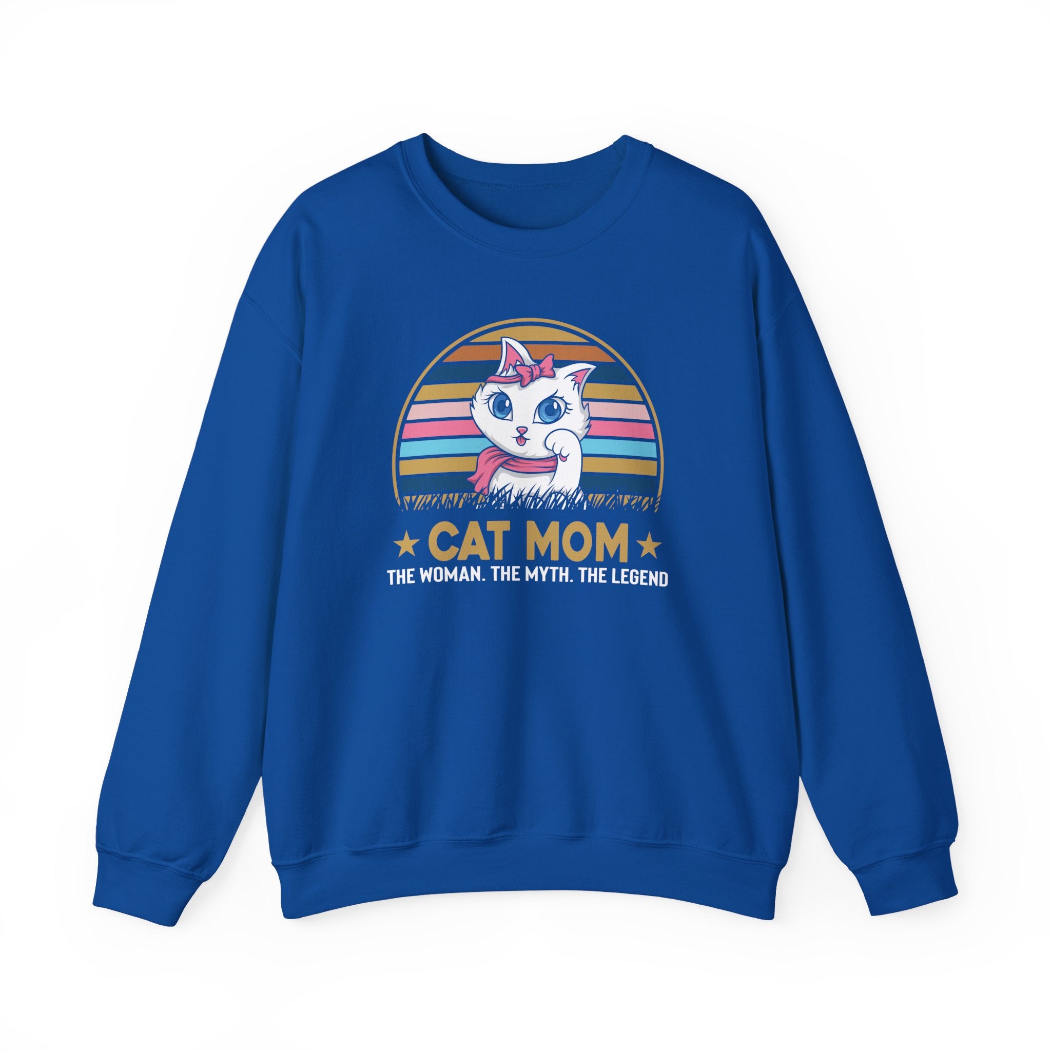 Cat Lover Sweatshirt - Cat Mom - Unisex Heavy Blend™ Crewneck Sweatshirt - Don't Stress Meowt