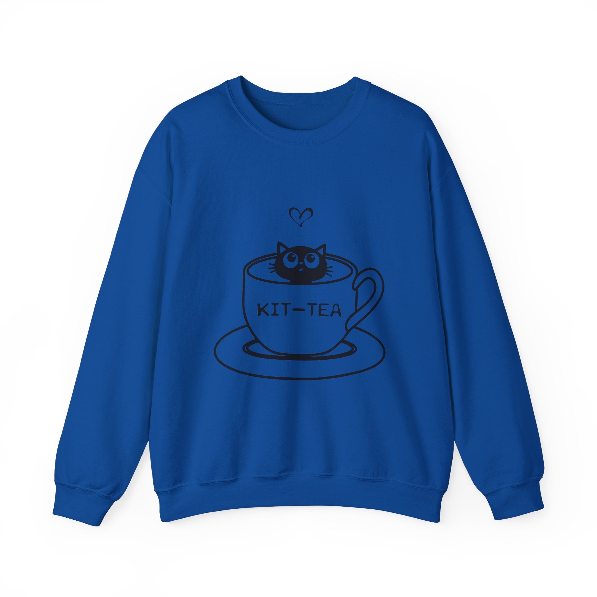 Cat Quote Sweatshirt - Kit-Tea -  Heavy Blend Crewneck