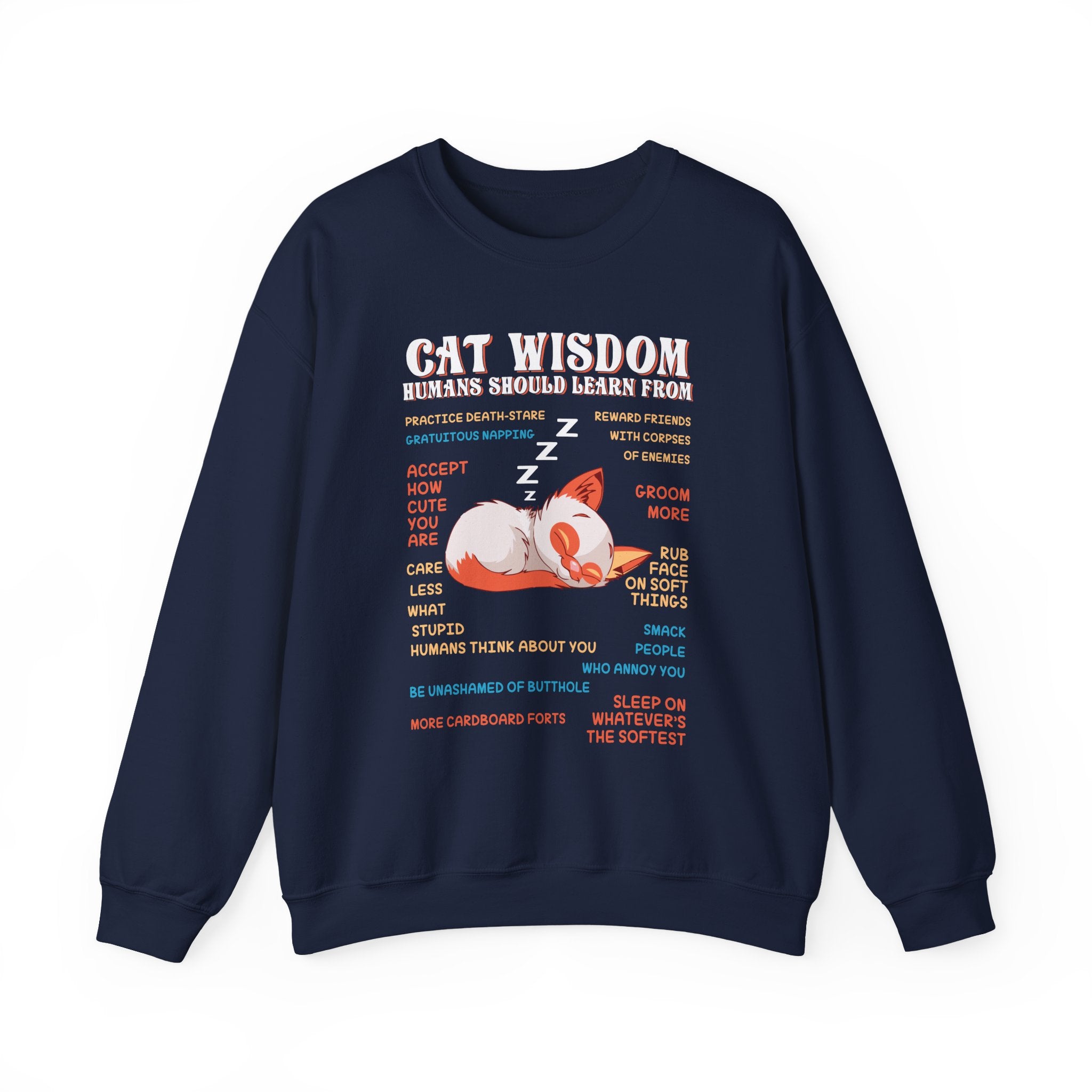 Cat Wisdom Sweatshirt - Heavy Blend