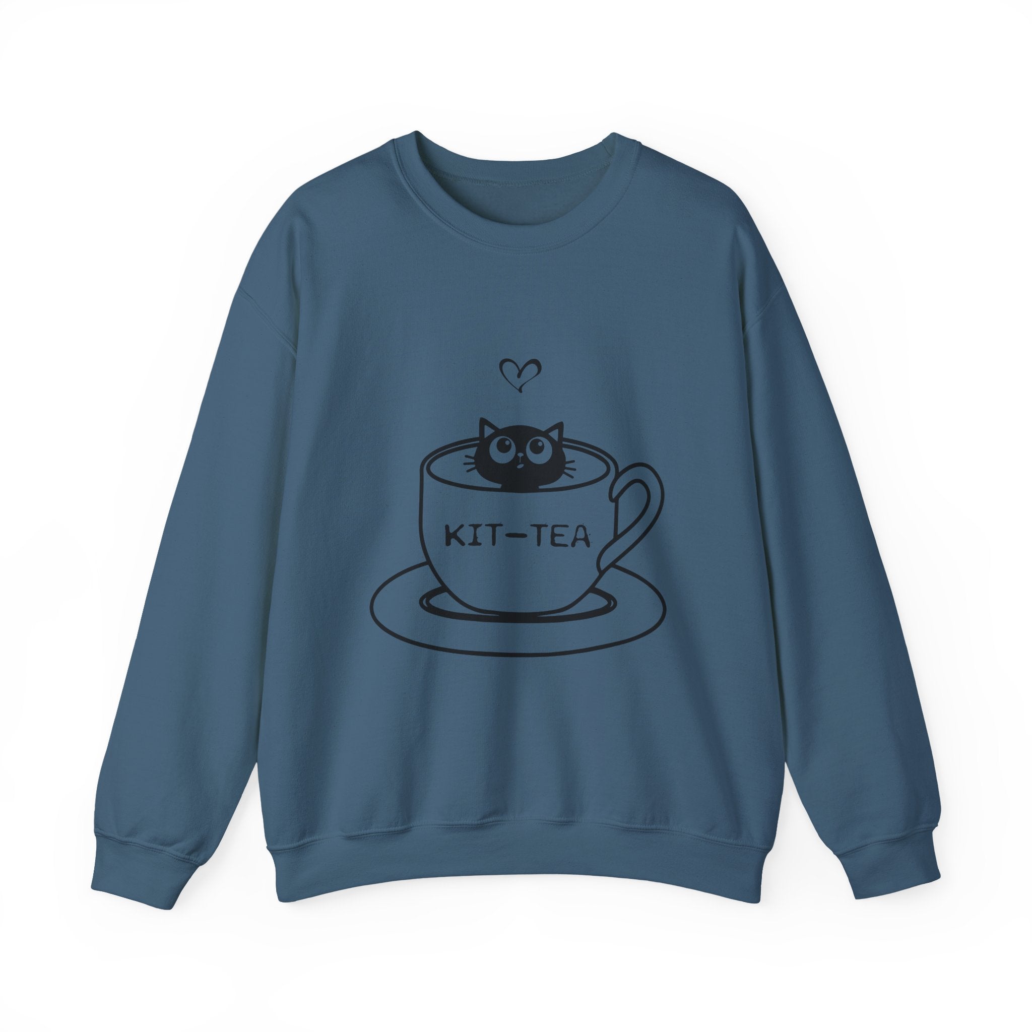 Cat Quote Sweatshirt - Kit-Tea -  Heavy Blend Crewneck