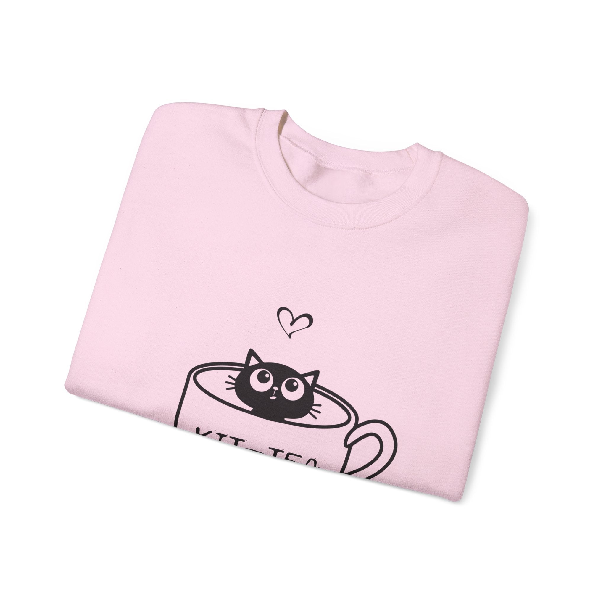 Cat Quote Sweatshirt - Kit-Tea -  Heavy Blend Crewneck