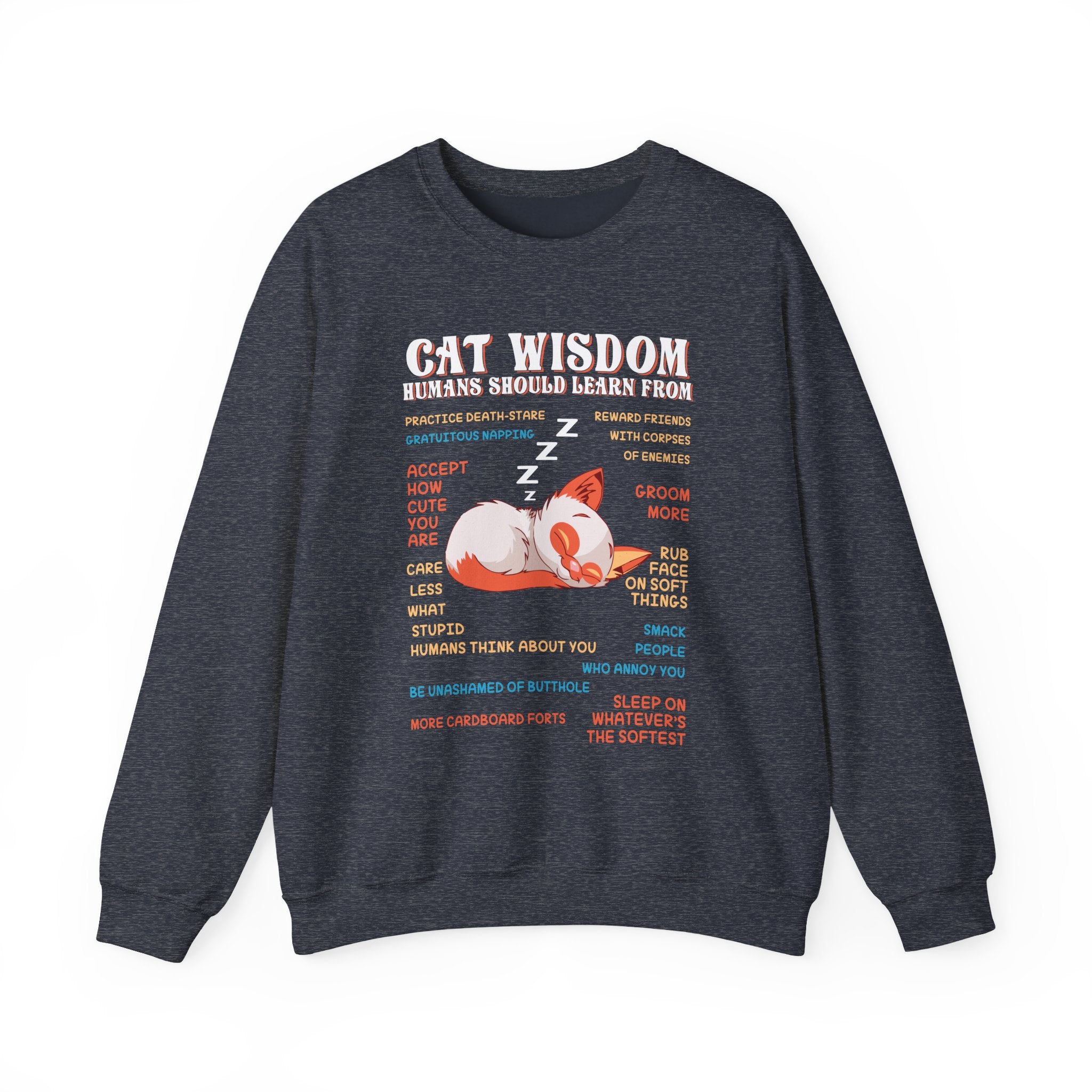 Cat Wisdom Sweatshirt - Heavy Blend