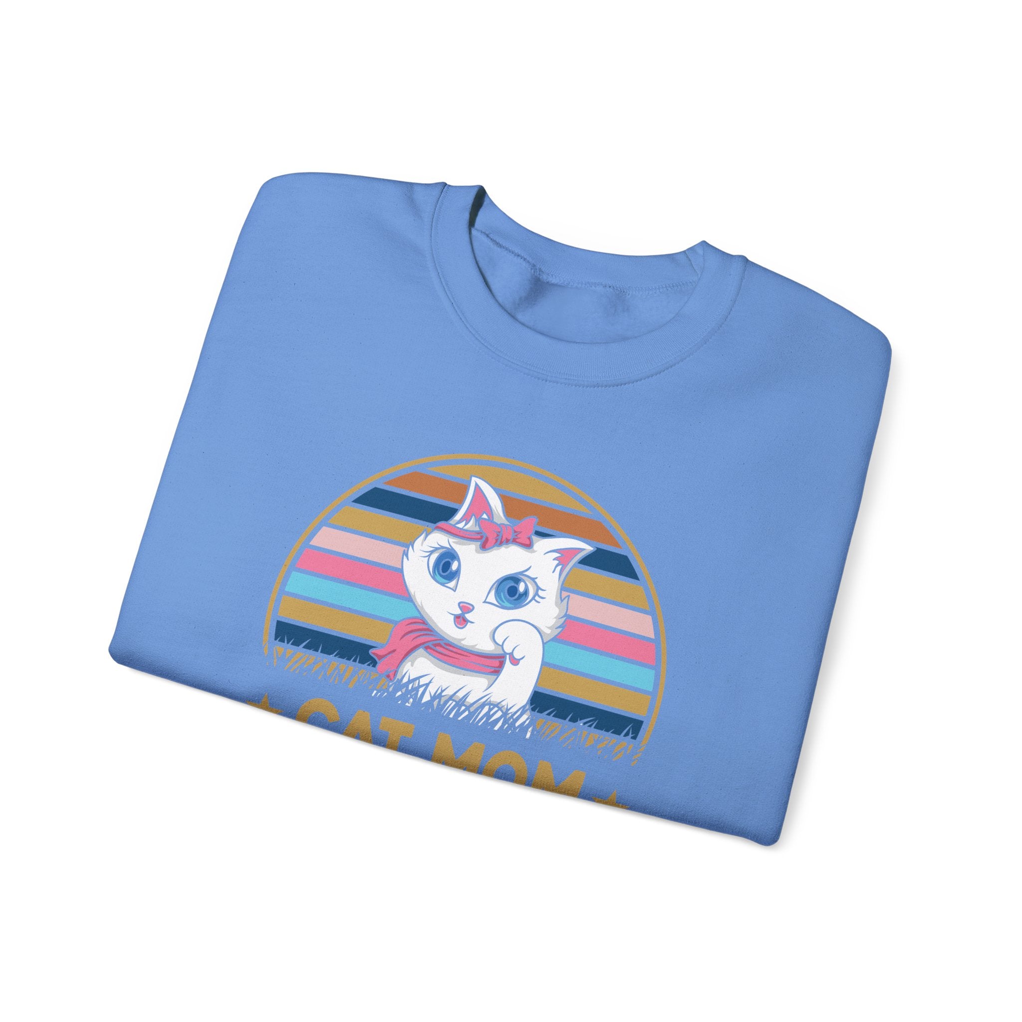 Cat Lover Sweatshirt - Cat Mom - Unisex Heavy Blend™ Crewneck Sweatshirt - Don't Stress Meowt