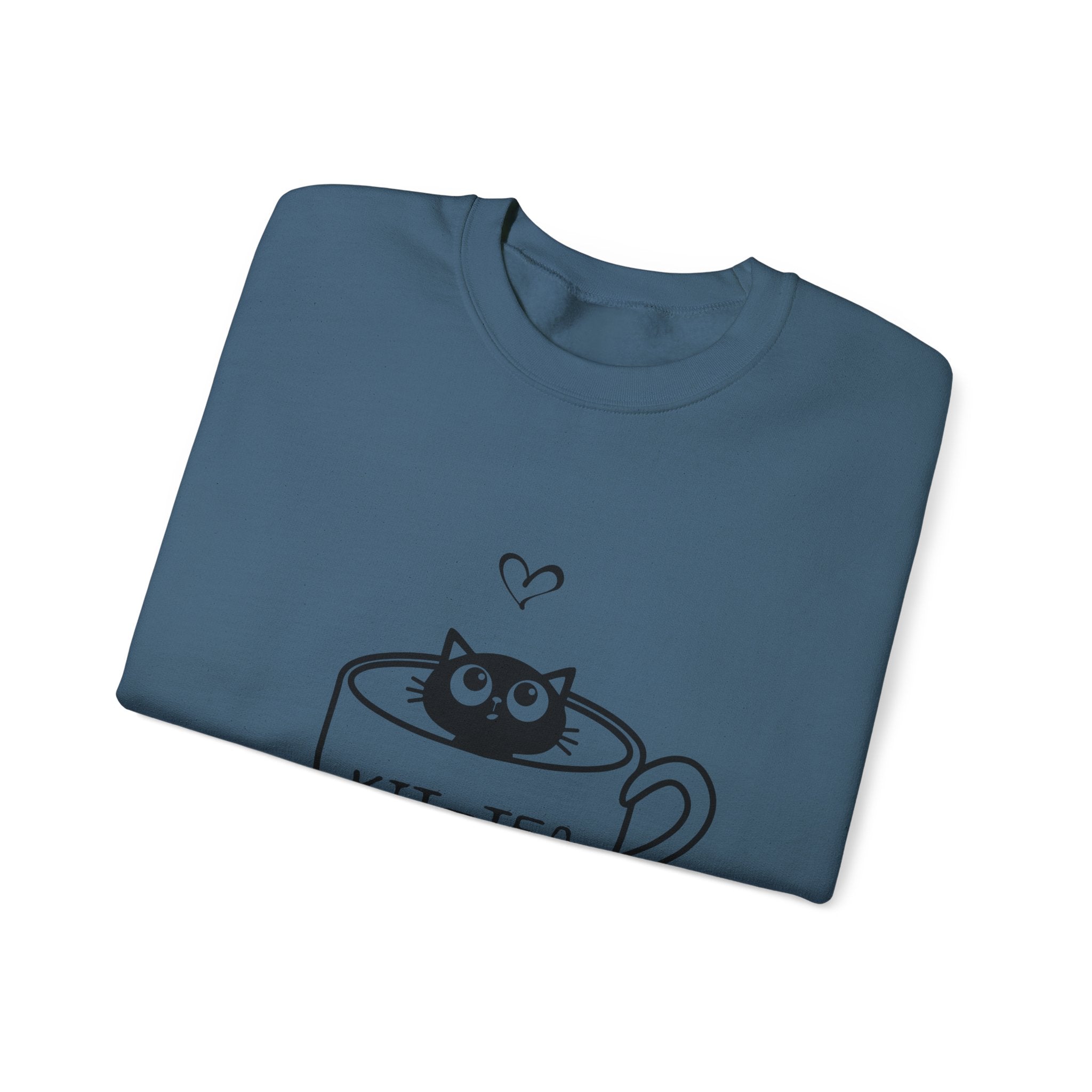 Cat Quote Sweatshirt - Kit-Tea -  Heavy Blend Crewneck