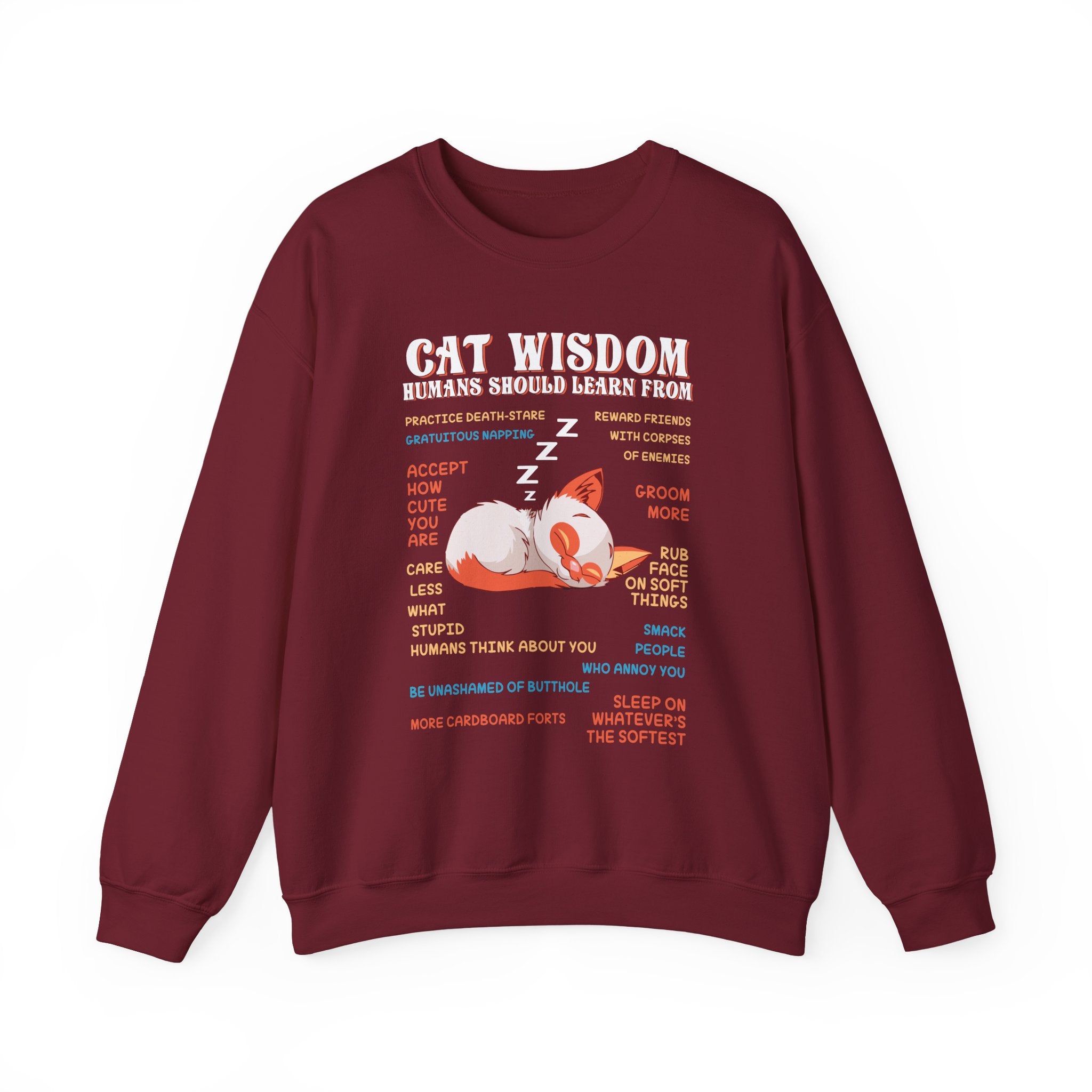 Cat Wisdom Sweatshirt - Heavy Blend
