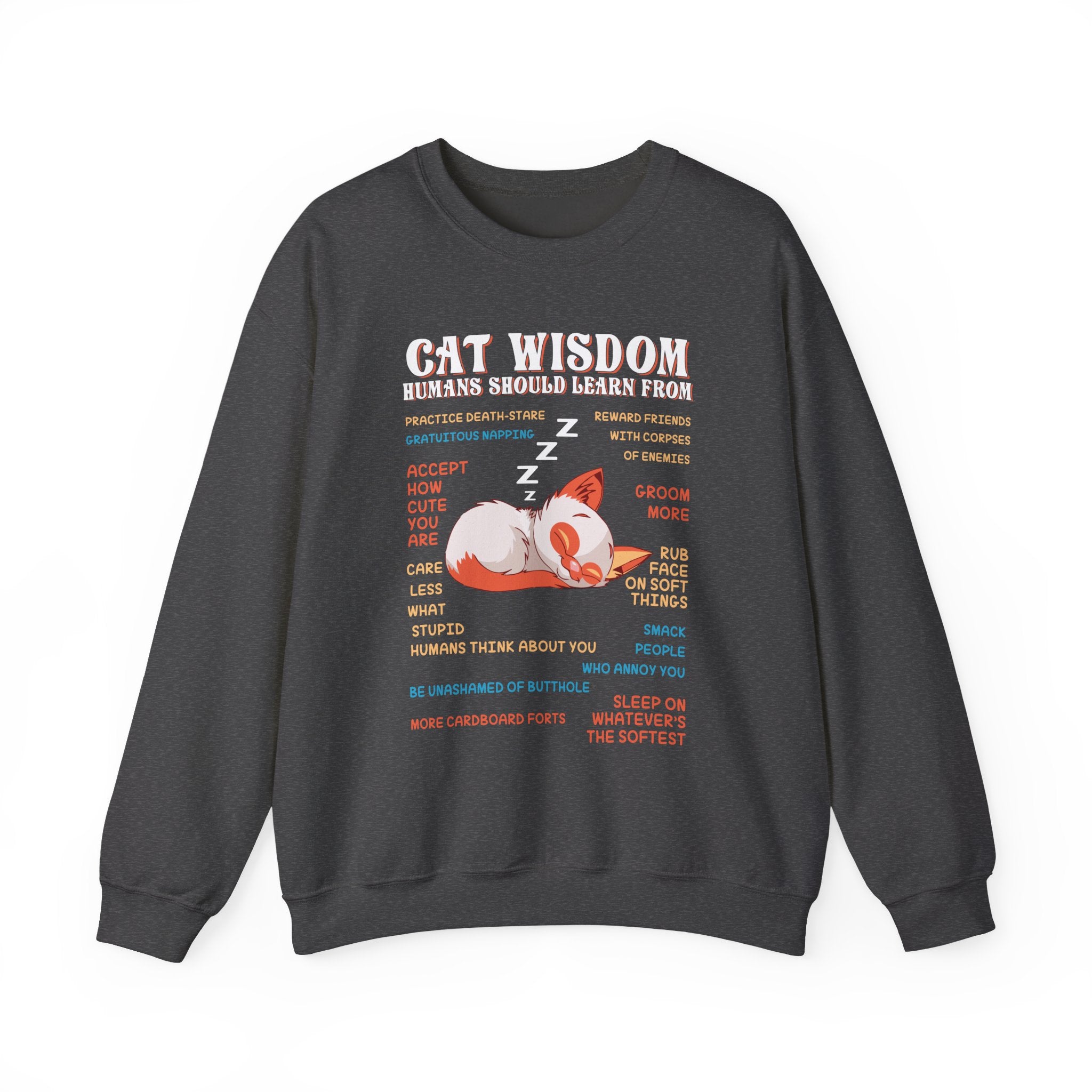 Cat Wisdom Sweatshirt - Heavy Blend