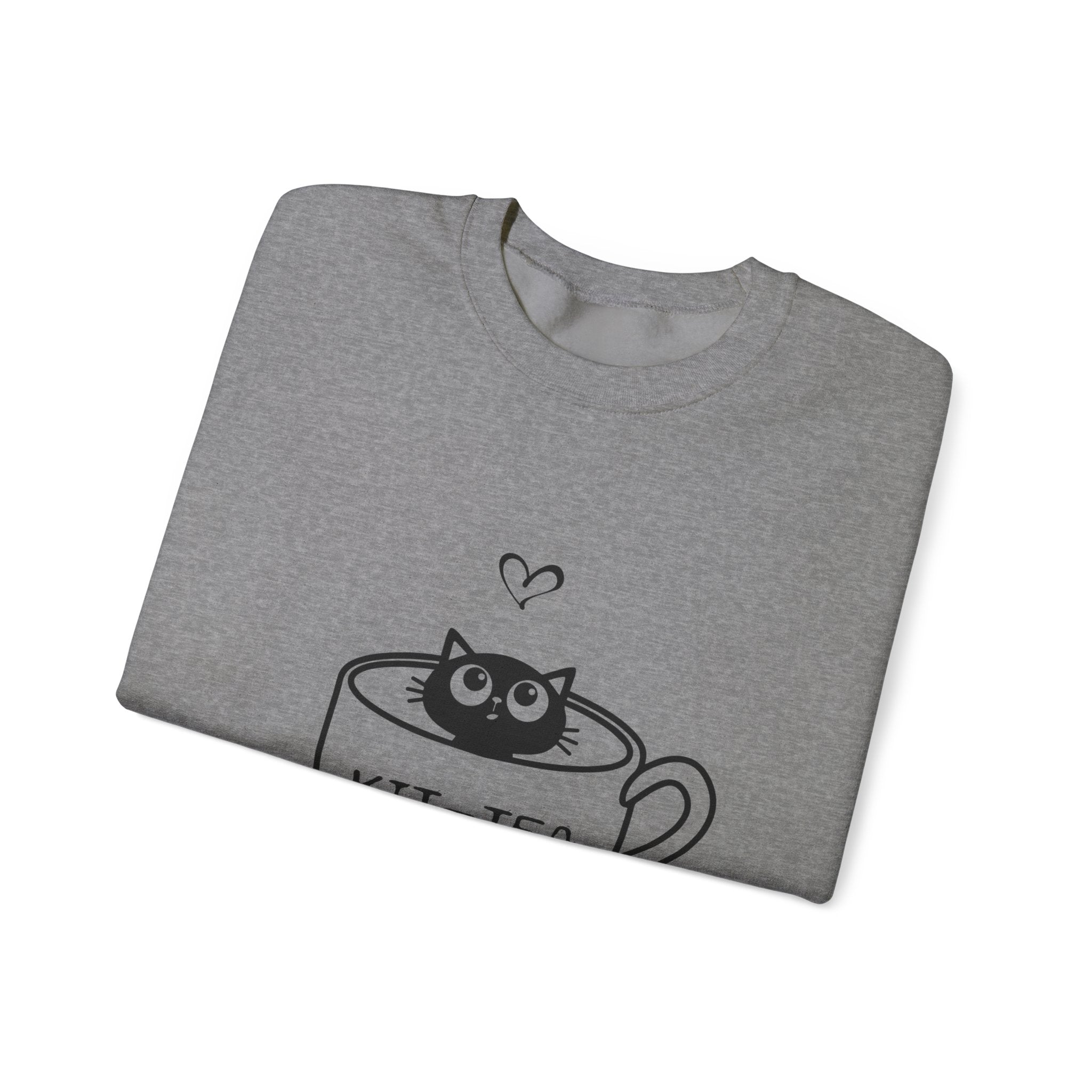Cat Quote Sweatshirt - Kit-Tea -  Heavy Blend Crewneck