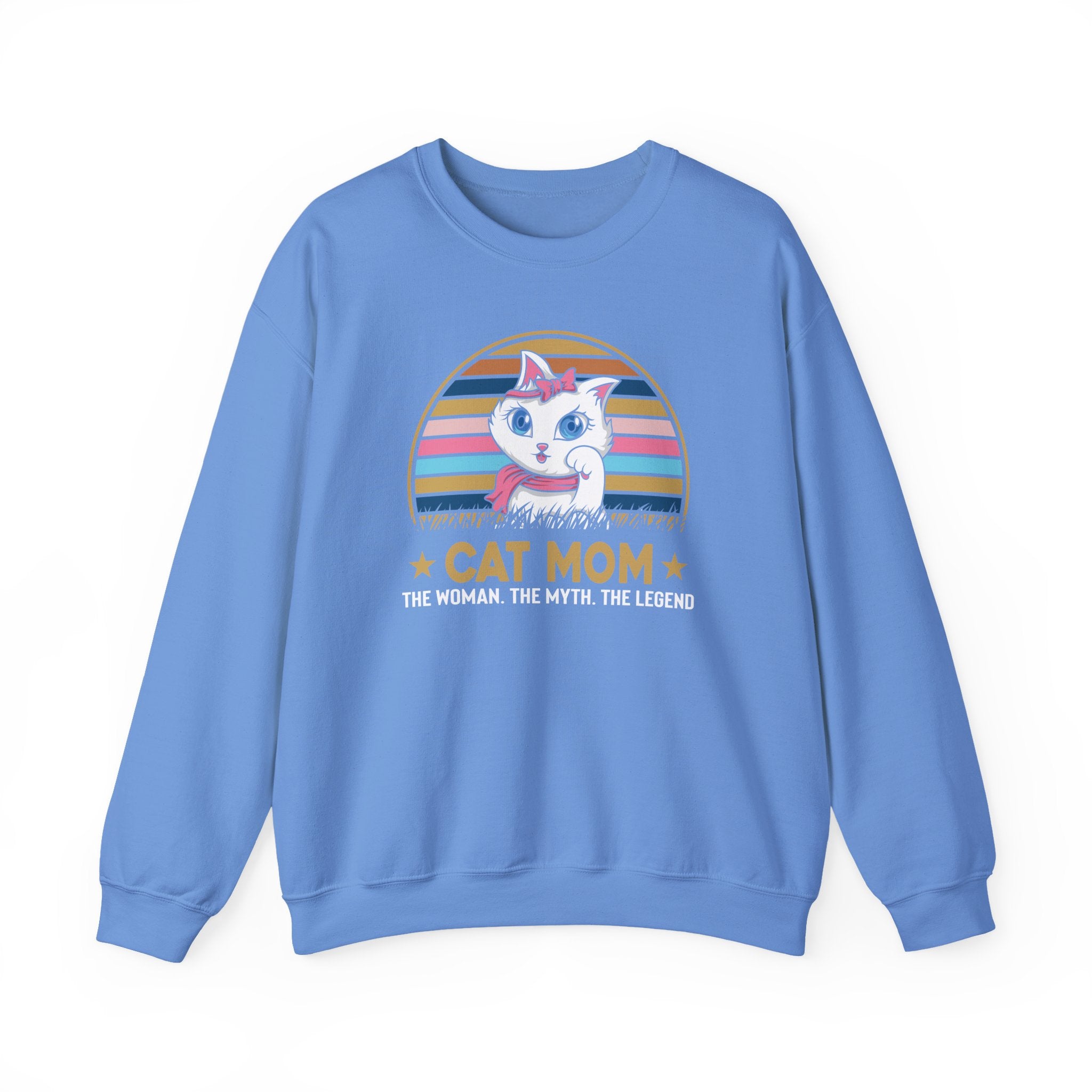 Cat Lover Sweatshirt - Cat Mom - Unisex Heavy Blend™ Crewneck Sweatshirt - Don't Stress Meowt