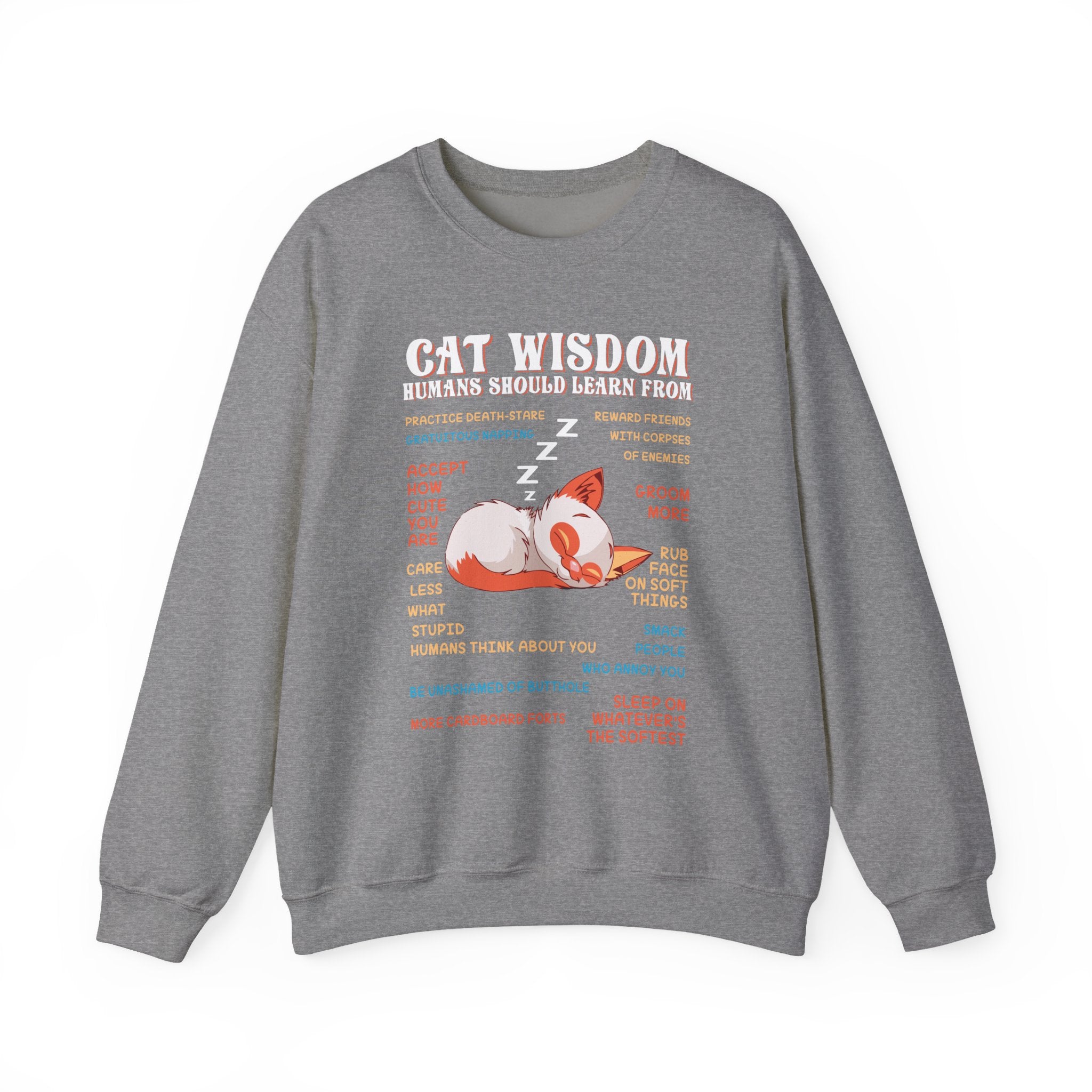 Cat Wisdom Sweatshirt - Heavy Blend