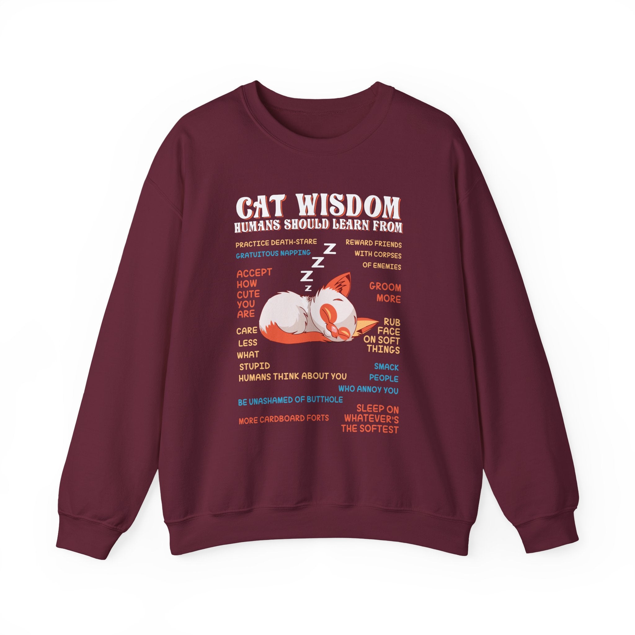 Cat Wisdom Sweatshirt - Heavy Blend