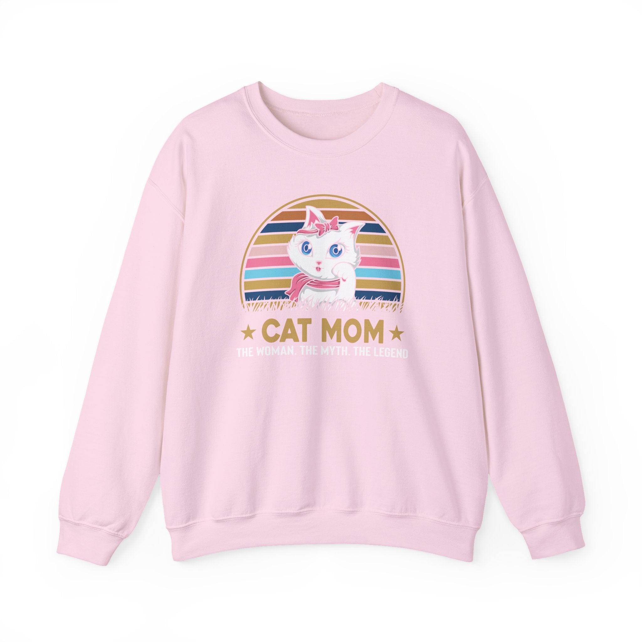 Cat Lover Sweatshirt - Cat Mom - Unisex Heavy Blend™ Crewneck Sweatshirt - Don't Stress Meowt