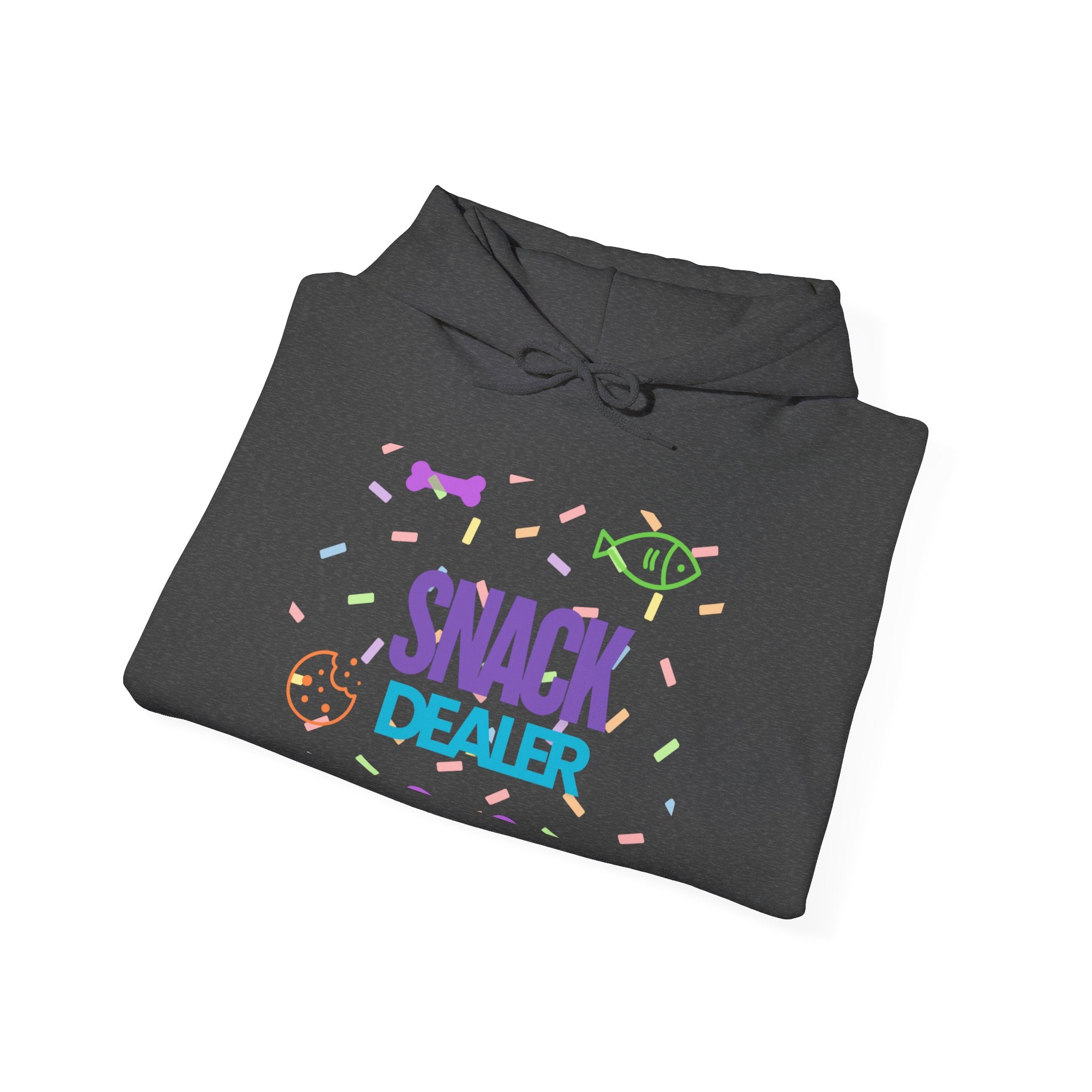 Snack Dealer Hoodie - Unisex Heavy Blend™ Sweatshirt with Dog Bandana Design