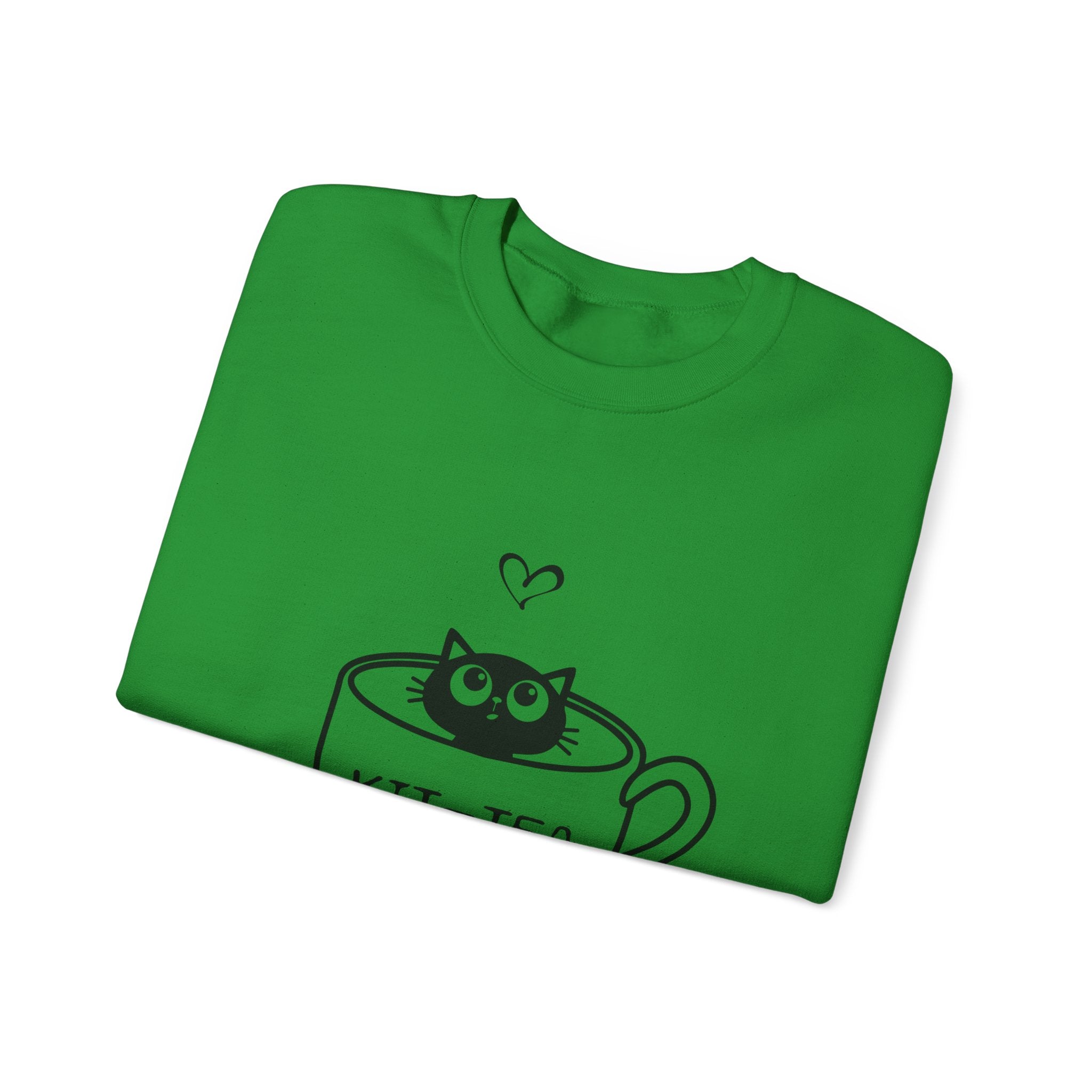Cat Quote Sweatshirt - Kit-Tea -  Heavy Blend Crewneck