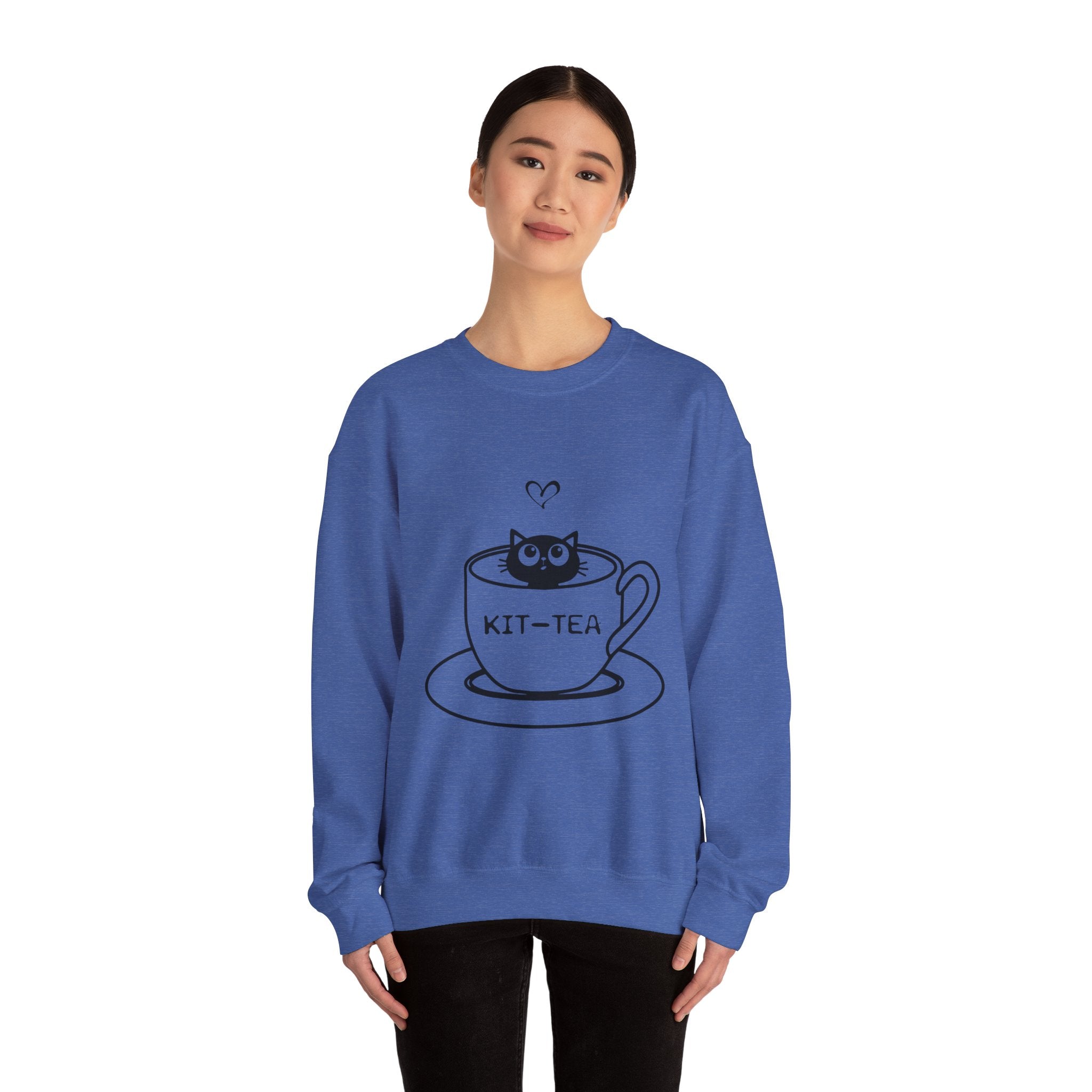 Cat Quote Sweatshirt - Kit-Tea -  Heavy Blend Crewneck