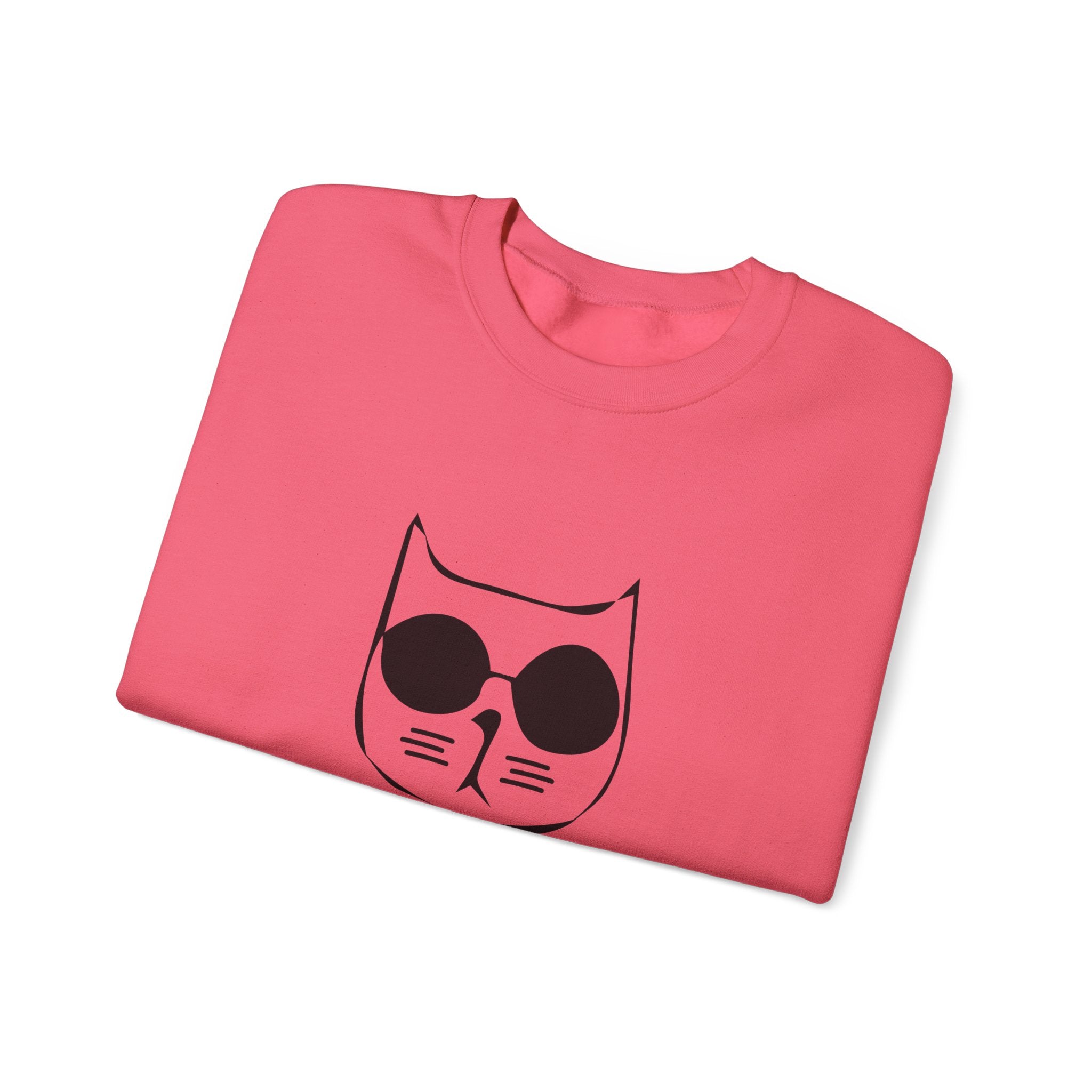 Cat Lover Sweatshirt - Unisex Heavy Blend™ Crewneck Sweatshirt - Don't Stress Meowt