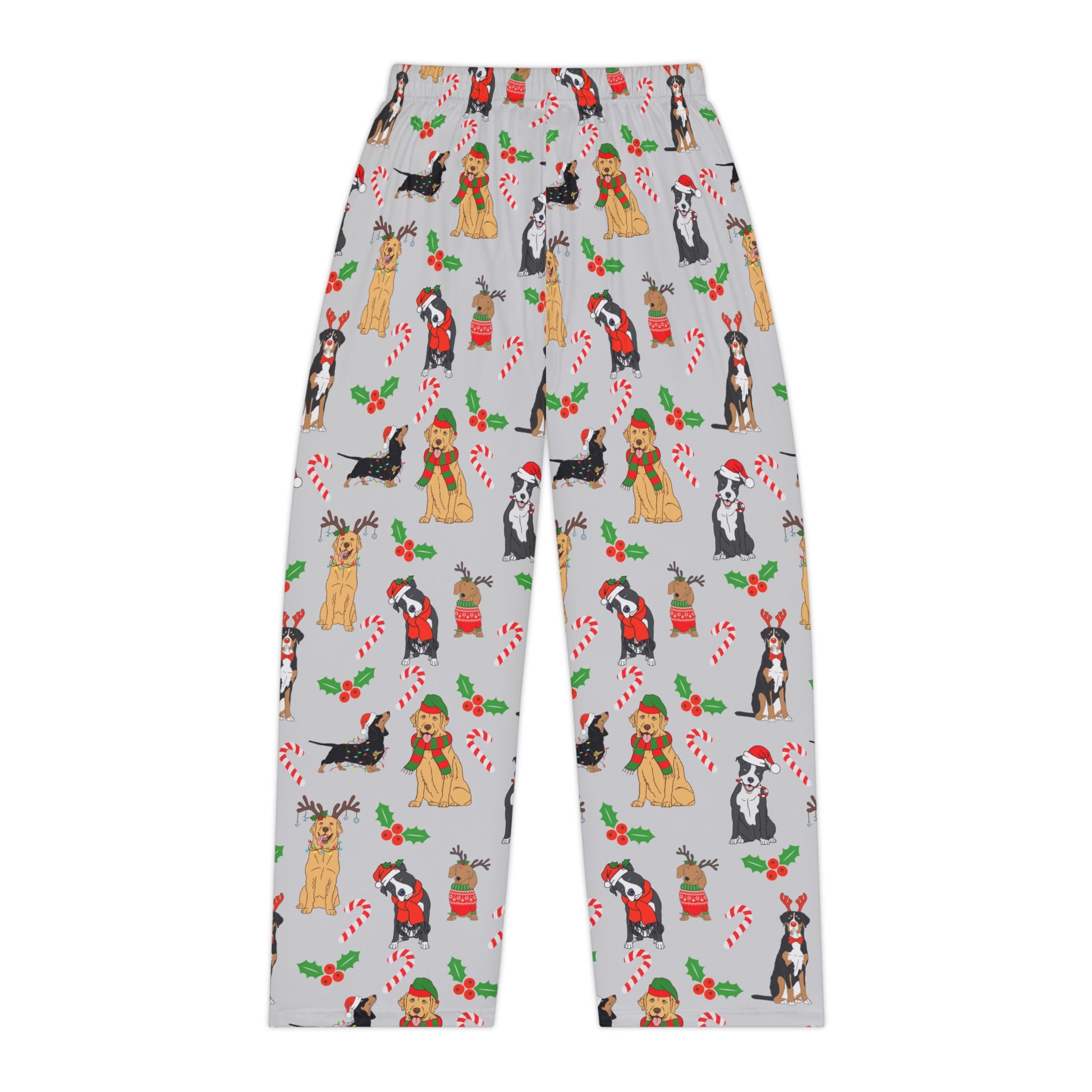 Festive Dog-Themed Women's Pajama Pants, Cozy Loungewear, Holiday Gifts, Dog Lover Apparel, Christmas Pajama Set, Comfortable Sleepwear