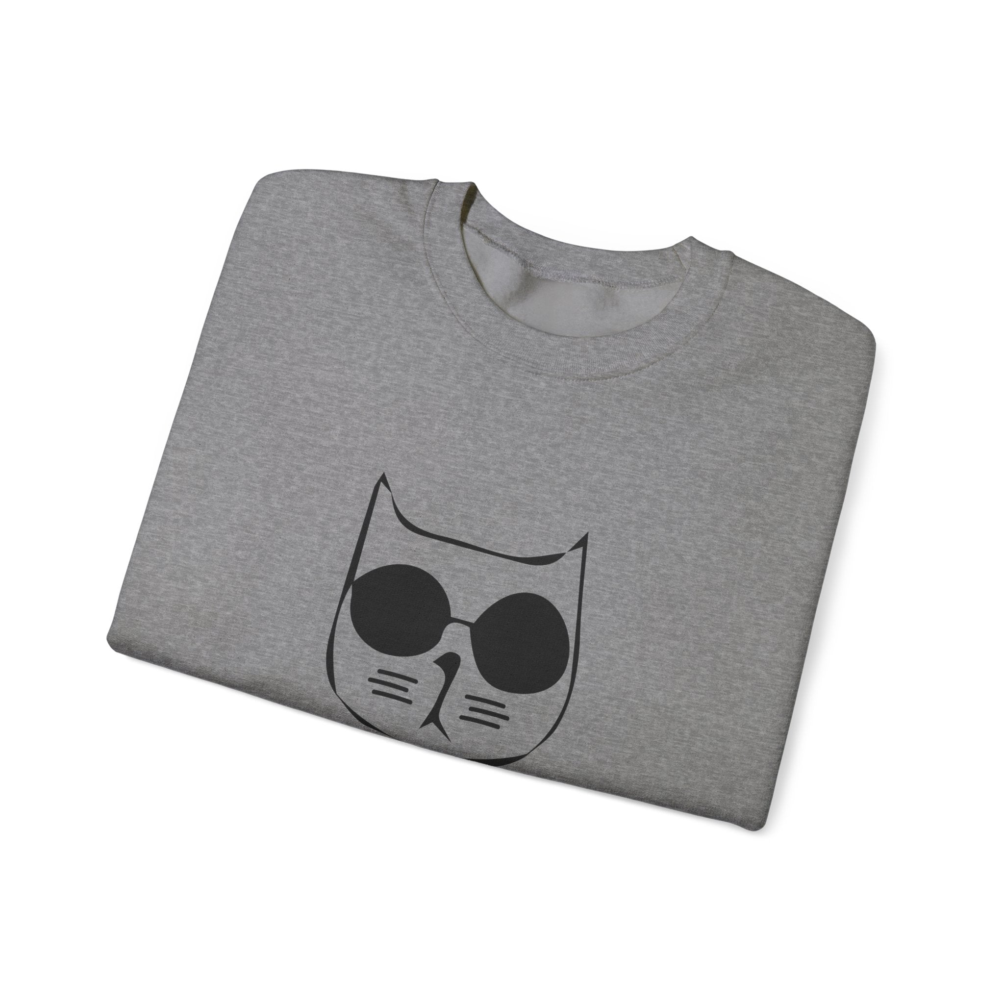 Cat Lover Sweatshirt - Unisex Heavy Blend™ Crewneck Sweatshirt - Don't Stress Meowt
