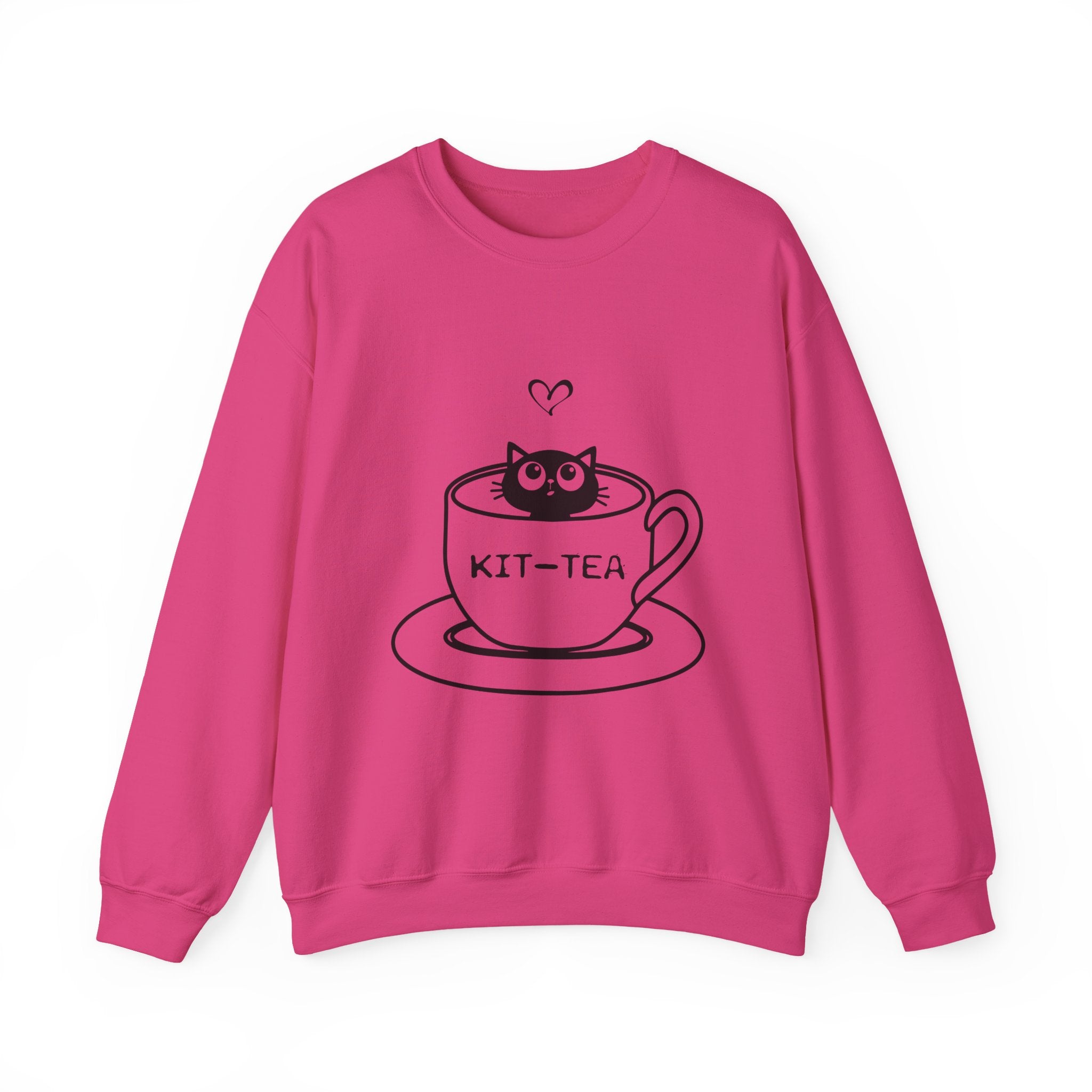 Cat Quote Sweatshirt - Kit-Tea -  Heavy Blend Crewneck