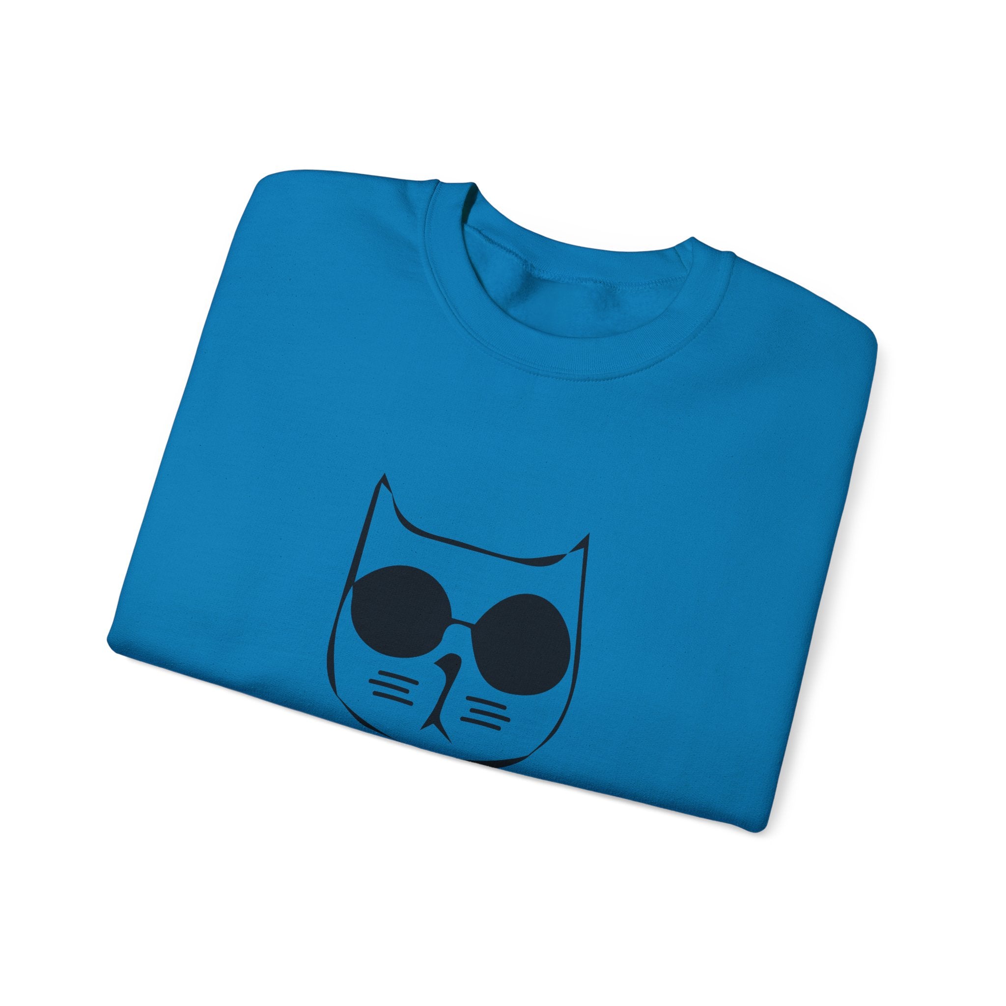 Cat Lover Sweatshirt - Unisex Heavy Blend™ Crewneck Sweatshirt - Don't Stress Meowt