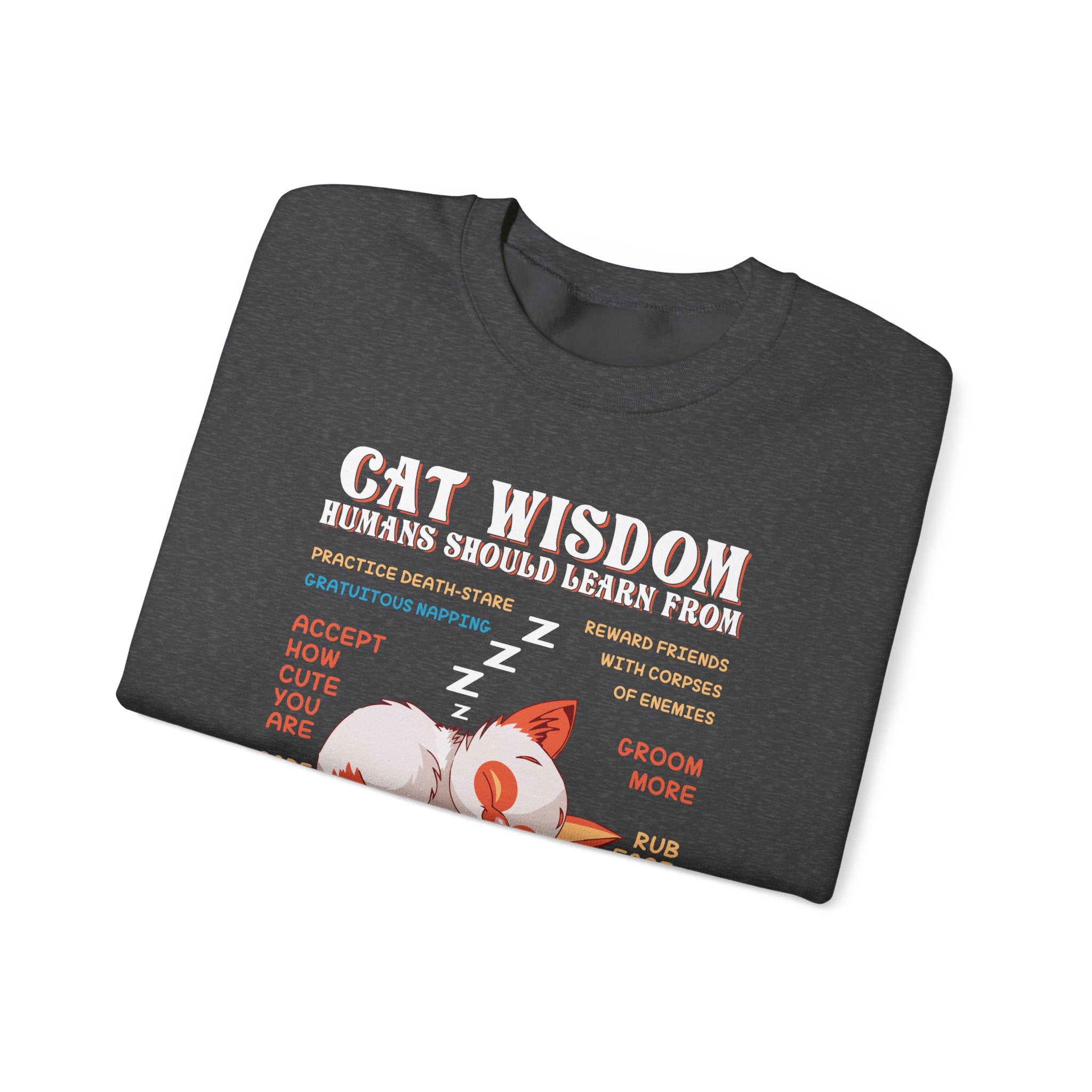 Cat Wisdom Sweatshirt - Heavy Blend