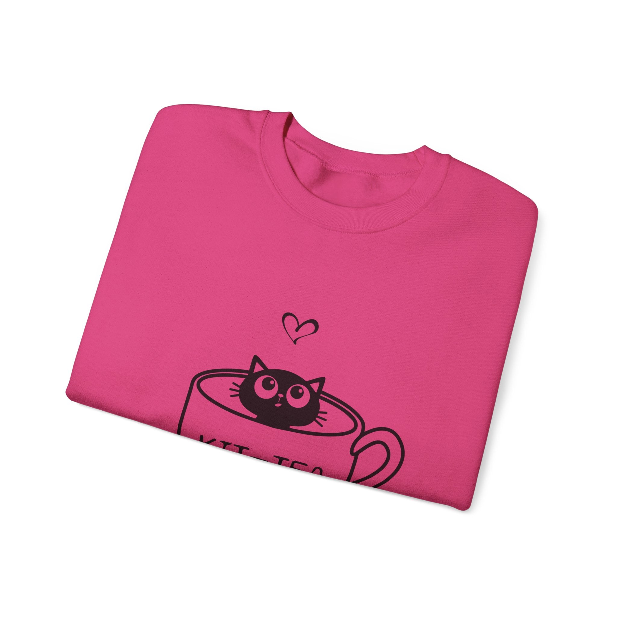 Cat Quote Sweatshirt - Kit-Tea -  Heavy Blend Crewneck