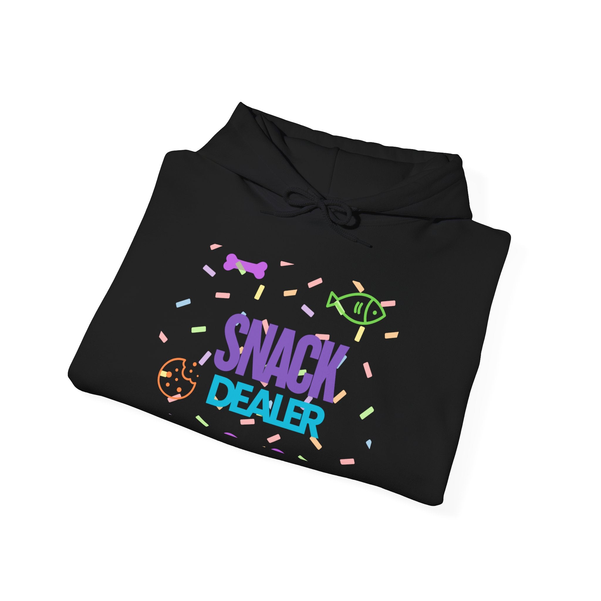 Snack Dealer Hoodie - Unisex Heavy Blend™ Sweatshirt with Dog Bandana Design