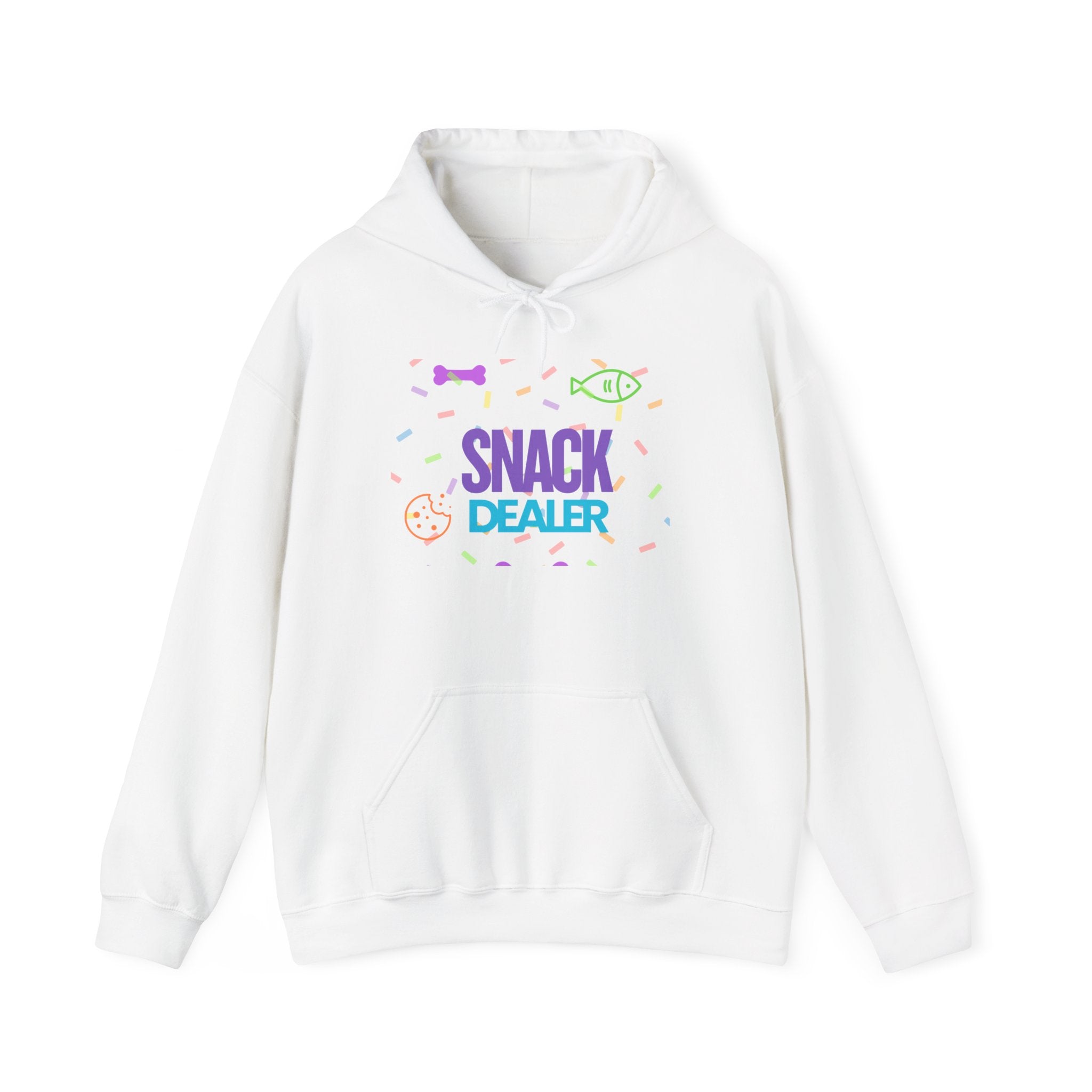 Snack Dealer Hoodie - Unisex Heavy Blend™ Sweatshirt with Dog Bandana Design