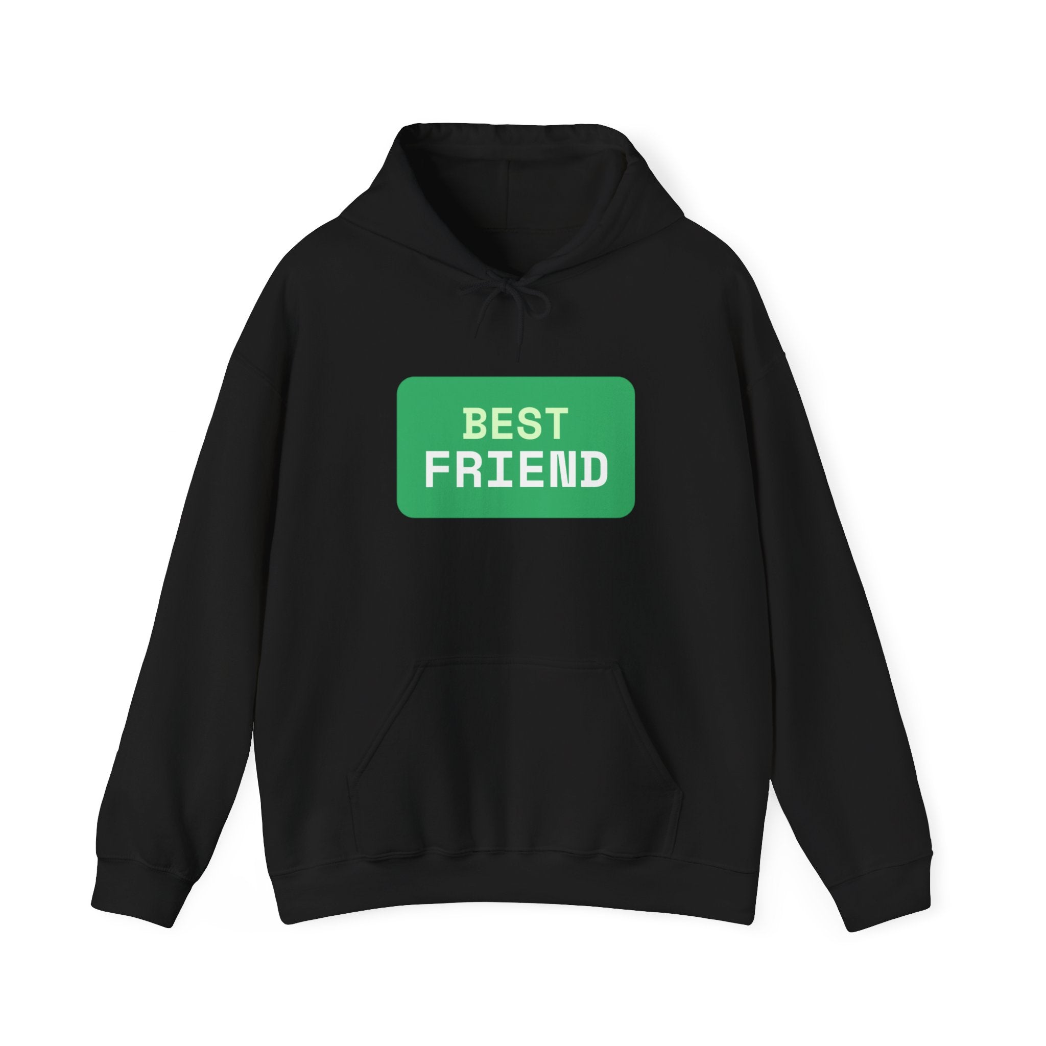 Matching Best Friend Hoodie Set - Black