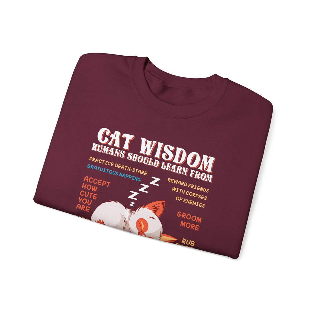 Cat Wisdom Sweatshirt - Heavy Blend