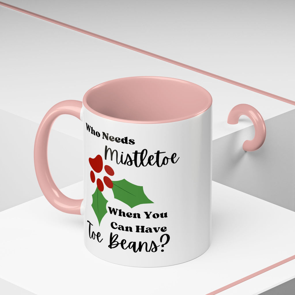 Mug - Kitty Lover 'Who Needs Mistletoe When You Can Have Toe Beans'