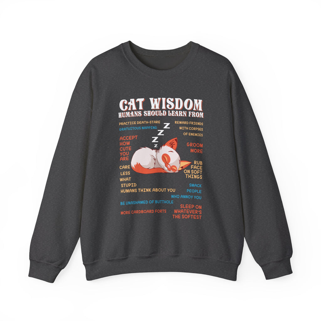 Cat Wisdom Sweatshirt - Heavy Blend