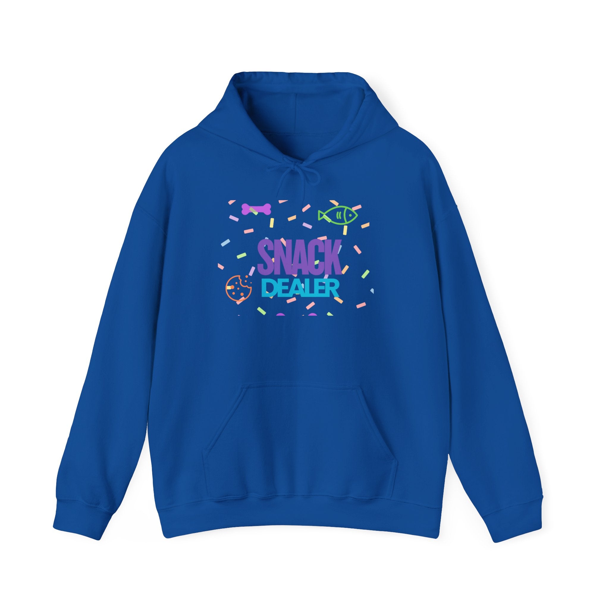 Snack Dealer Hoodie - Unisex Heavy Blend™ Sweatshirt with Dog Bandana Design