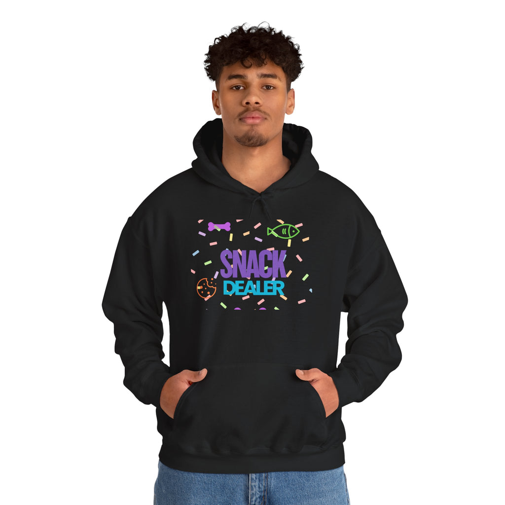 Snack Dealer Hoodie - Unisex Heavy Blend™ Sweatshirt with Dog Bandana Design