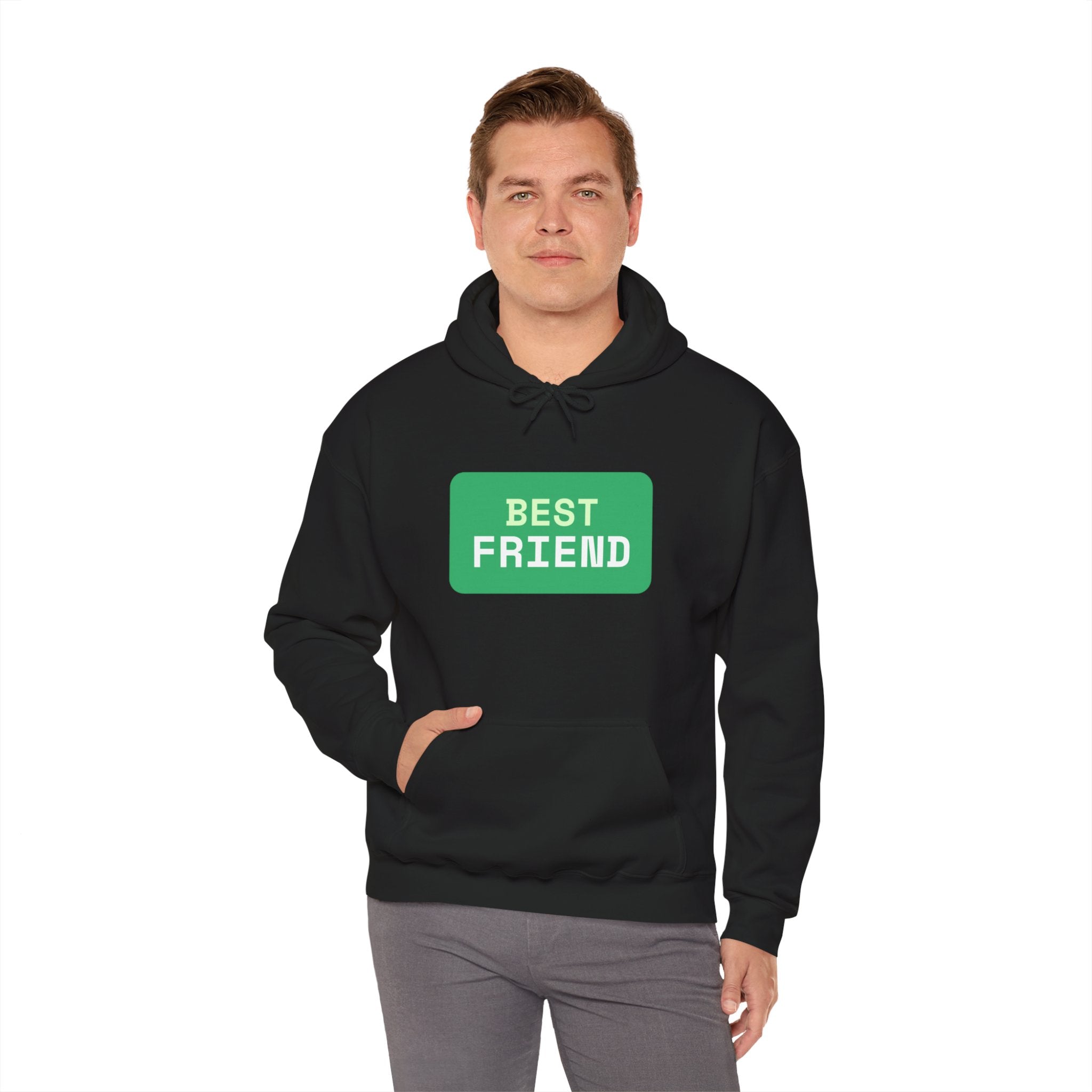 Matching Best Friend Hoodie Set - Black