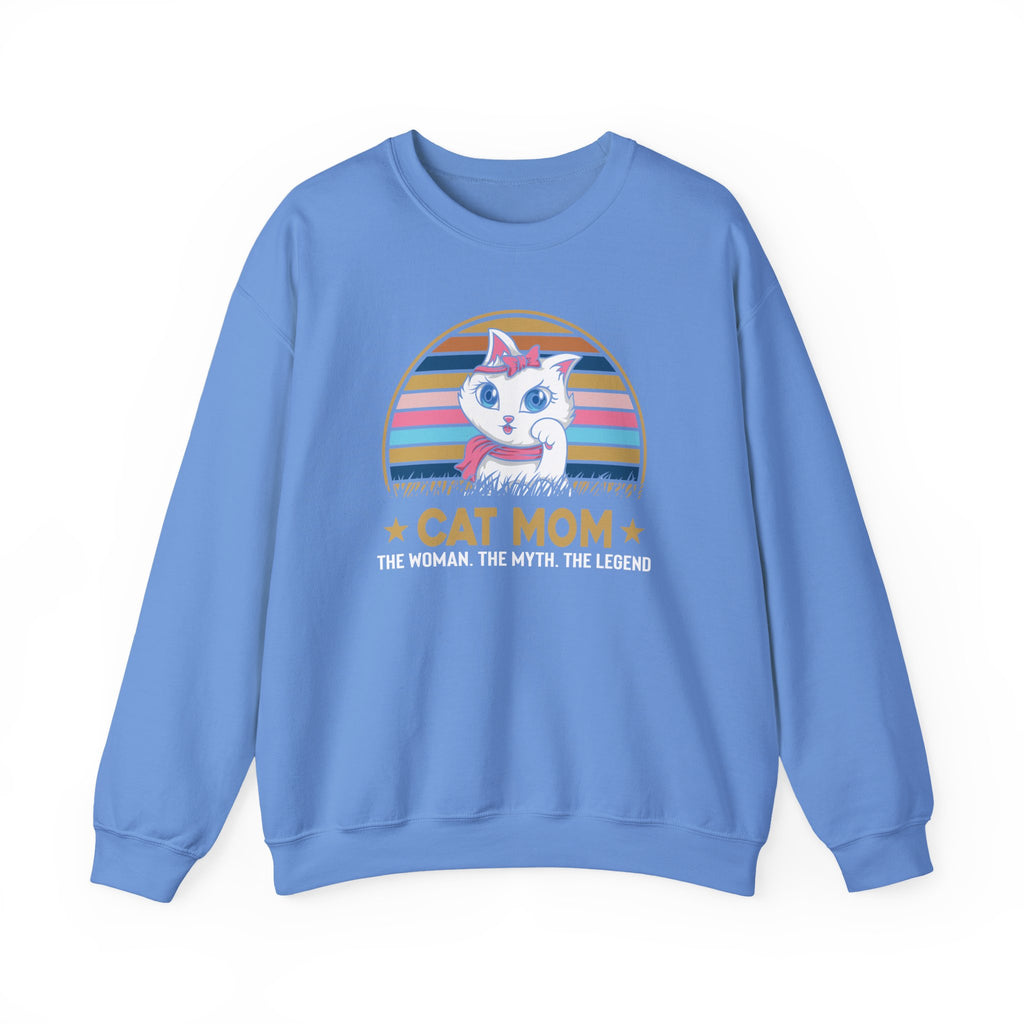 Cat Lover Sweatshirt - Cat Mom - Unisex Heavy Blend™ Crewneck Sweatshirt - Don't Stress Meowt