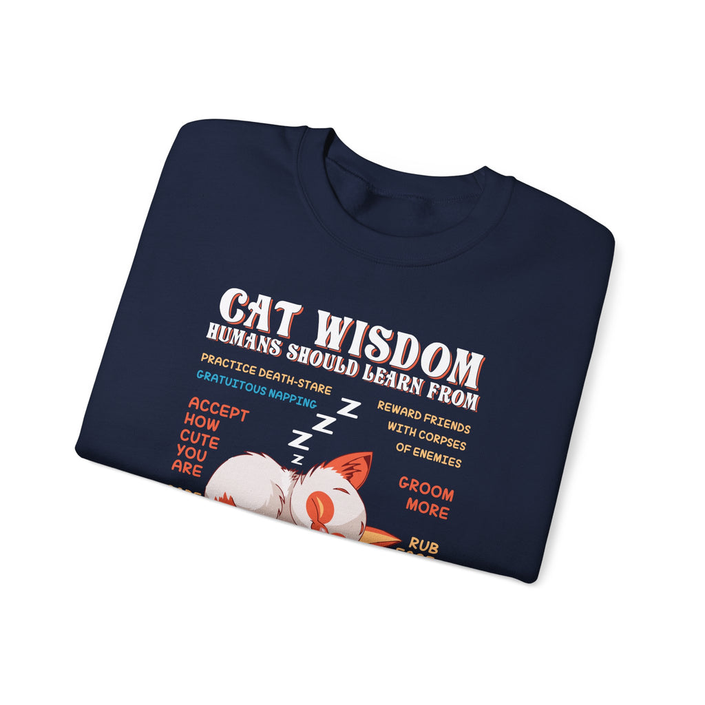 Cat Wisdom Sweatshirt - Heavy Blend