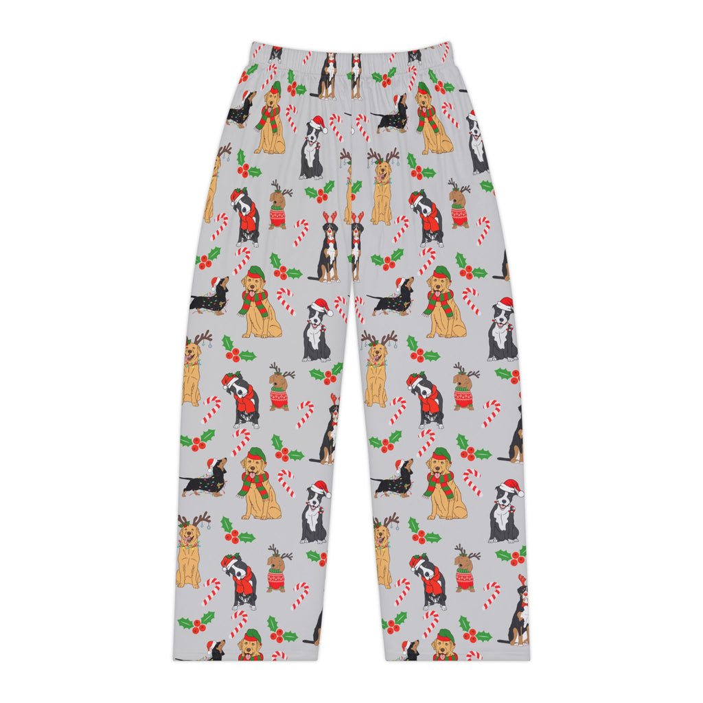Festive Dog-Themed Women's Pajama Pants, Cozy Loungewear, Holiday Gifts, Dog Lover Apparel, Christmas Pajama Set, Comfortable Sleepwear