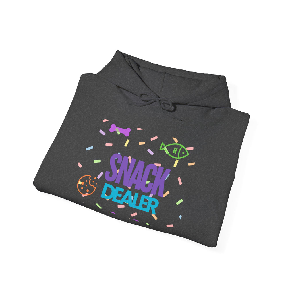 Snack Dealer Hoodie - Unisex Heavy Blend™ Sweatshirt with Dog Bandana Design