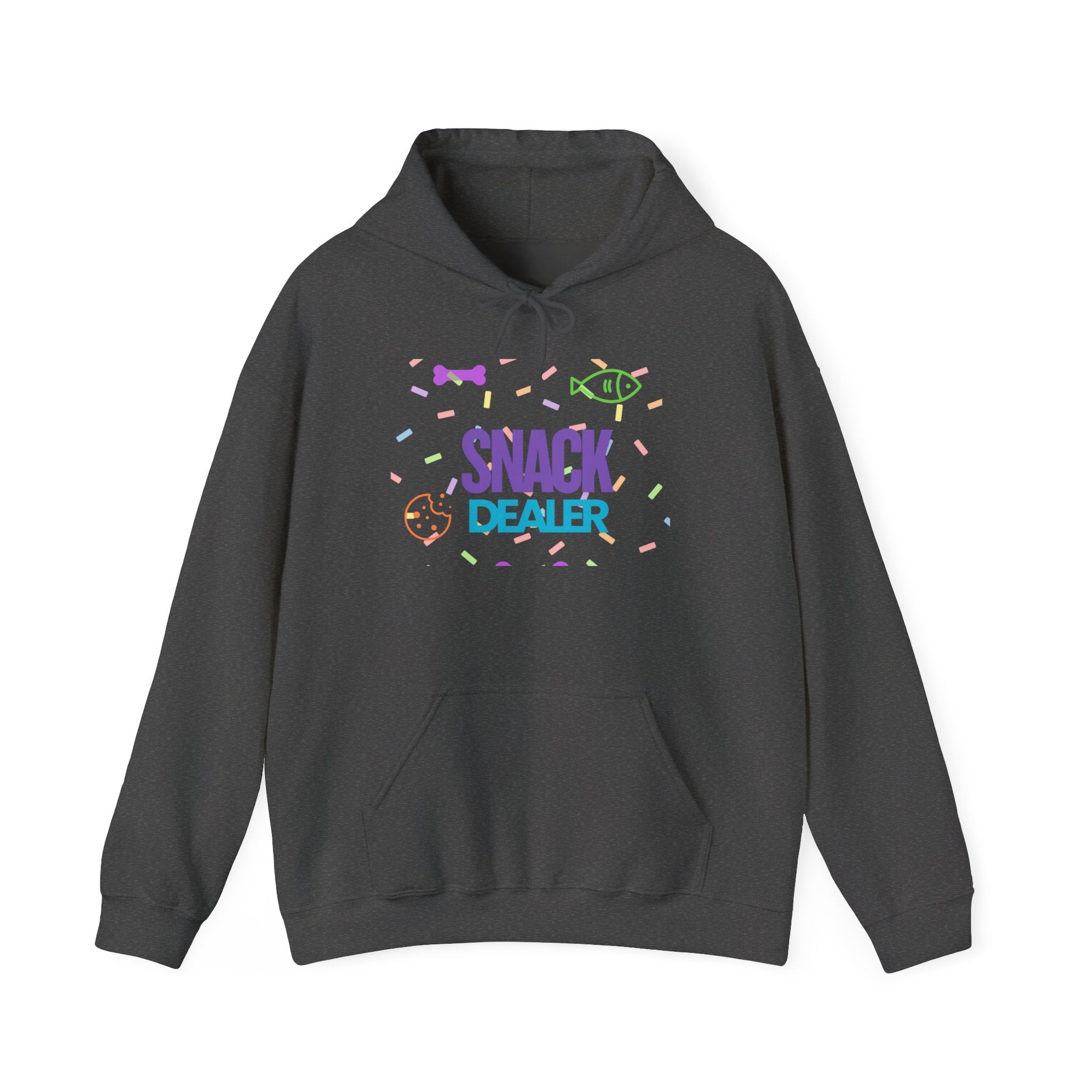 Snack Dealer Hoodie - Unisex Heavy Blend™ Sweatshirt with Dog Bandana Design