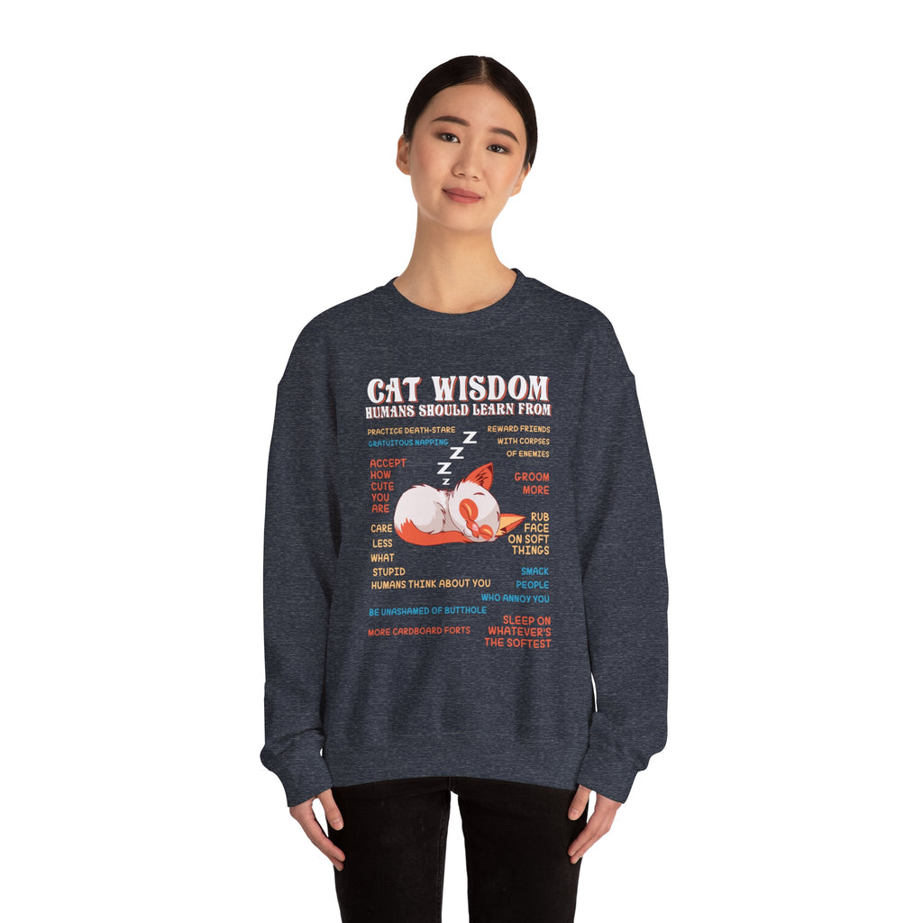 Cat Wisdom Sweatshirt - Heavy Blend