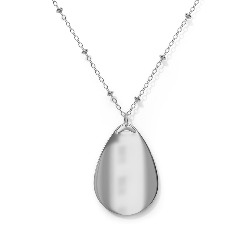 Floral English Setter Portrait Oval Necklace - Dog Jewelry