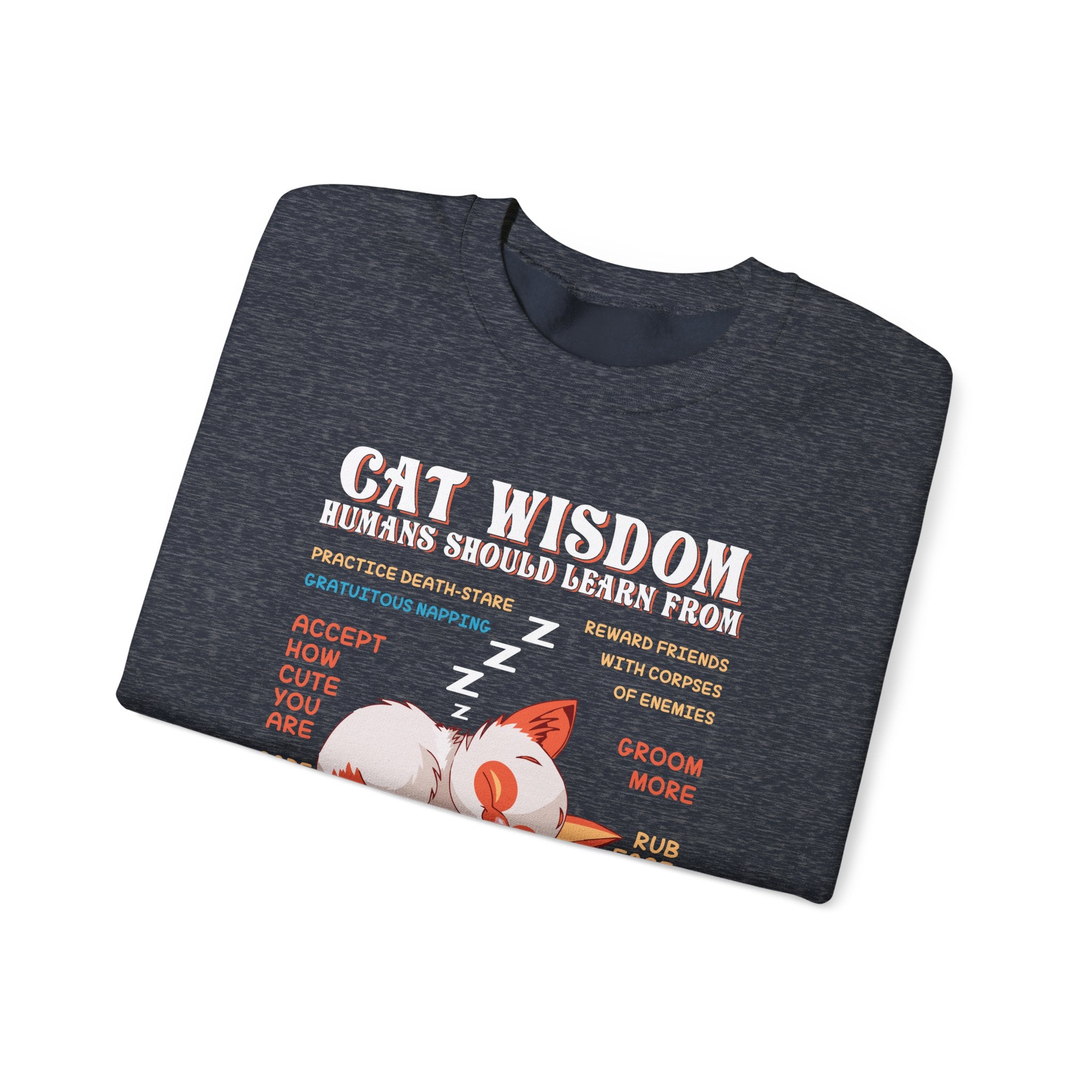 Cat Wisdom Sweatshirt - Heavy Blend
