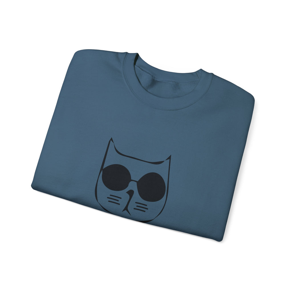 Cat Lover Sweatshirt - Unisex Heavy Blend™ Crewneck Sweatshirt - Don&#039;t Stress Meowt
