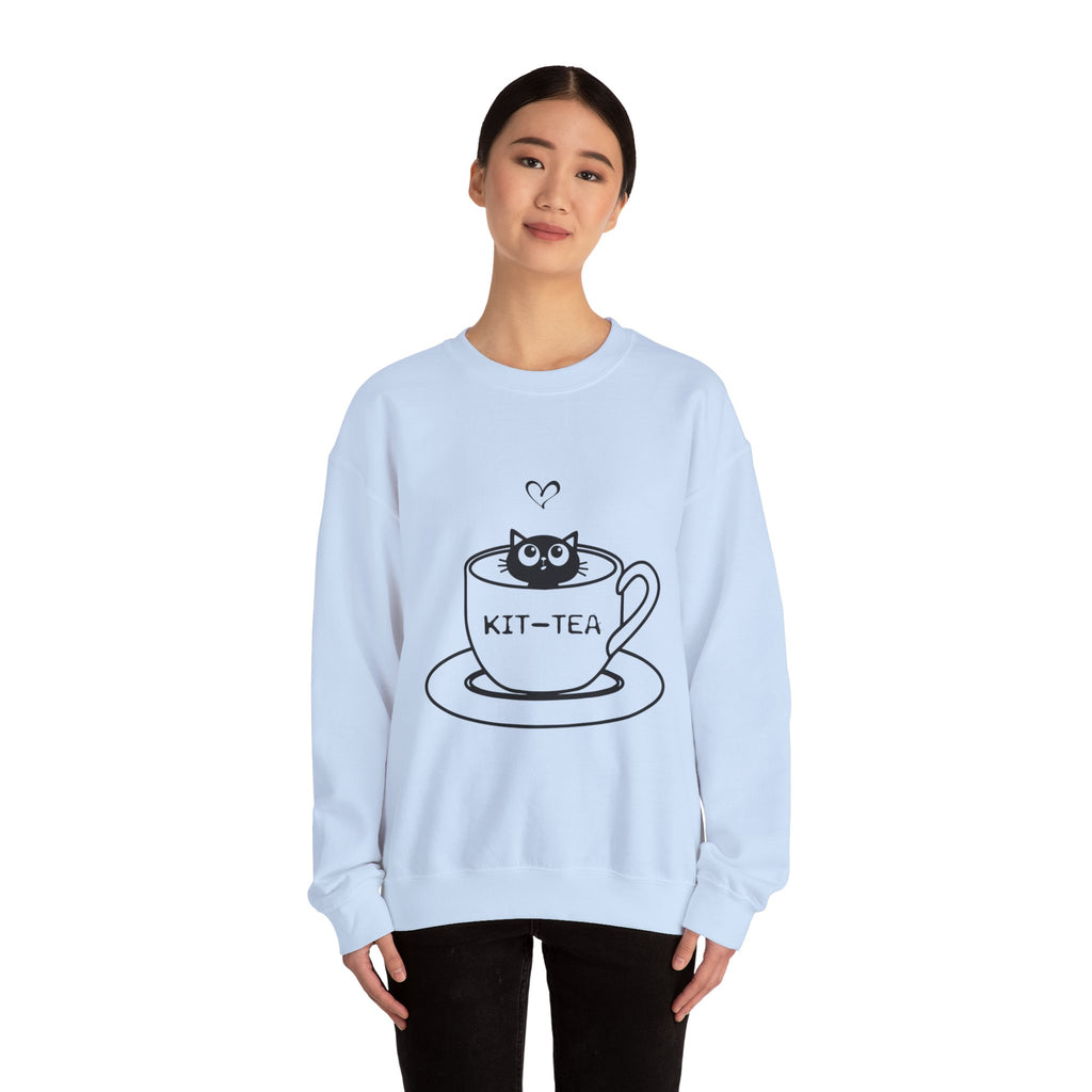 Cat Quote Sweatshirt - Kit-Tea -  Heavy Blend Crewneck