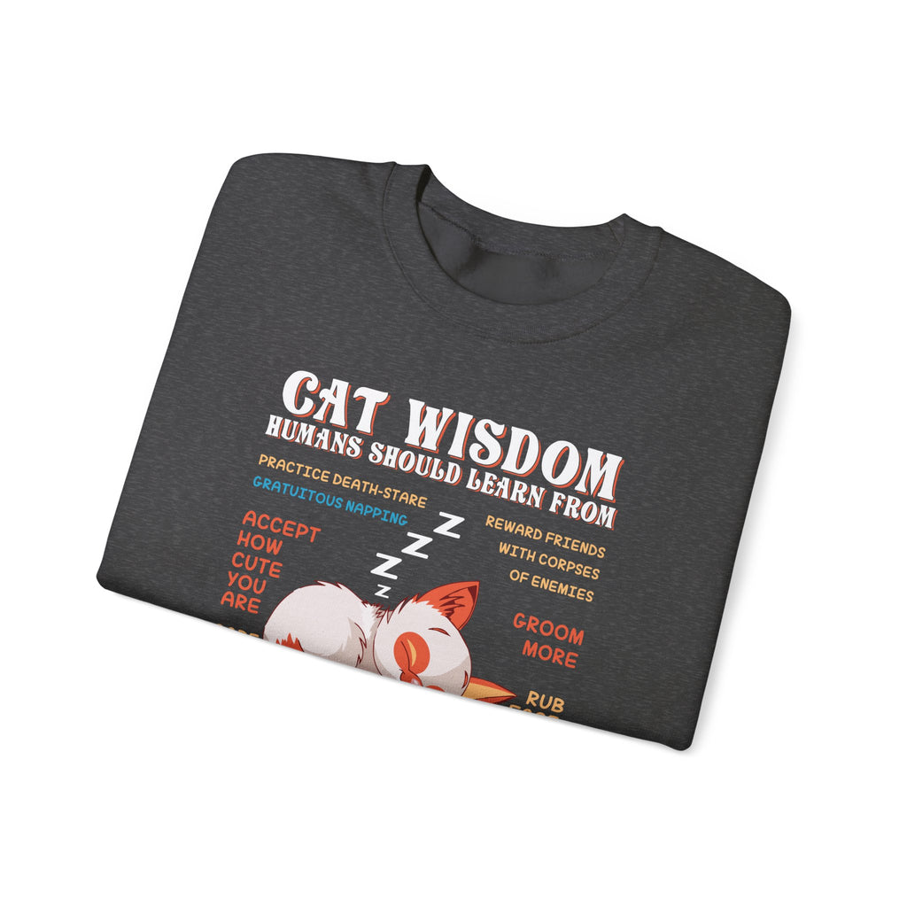 Cat Wisdom Sweatshirt - Heavy Blend