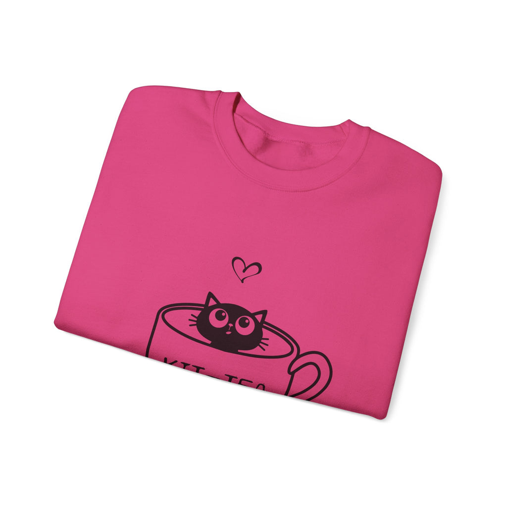 Cat Quote Sweatshirt - Kit-Tea -  Heavy Blend Crewneck